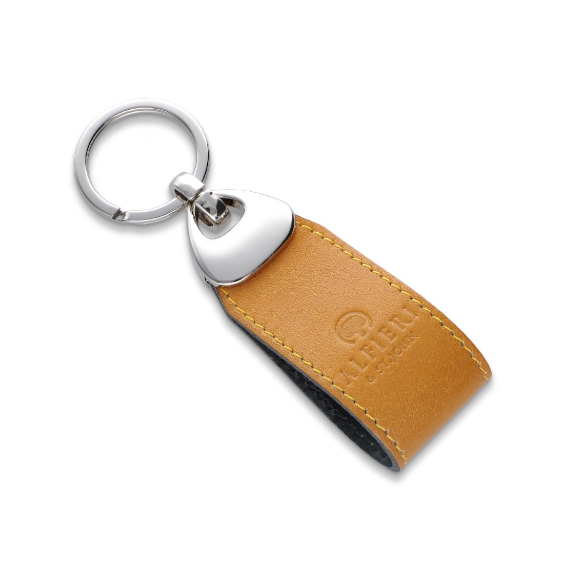 Leather keychain - ALFIERI & ST. JOHN