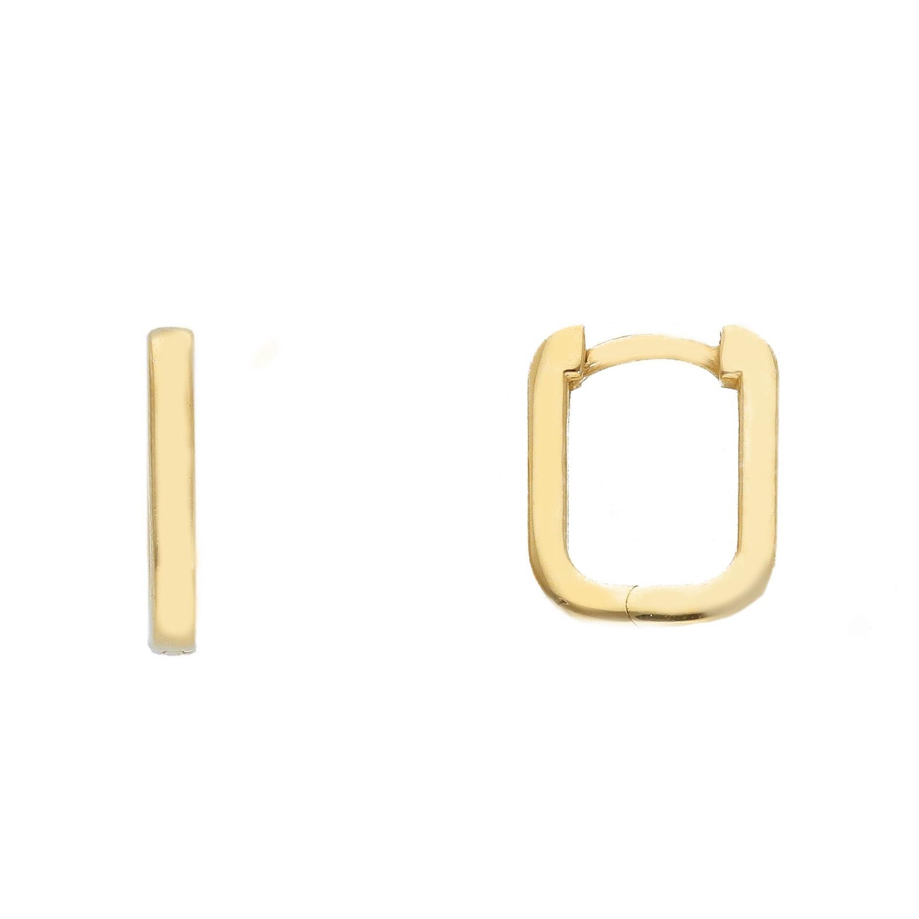 Gold hoop earrings - ORO&CO