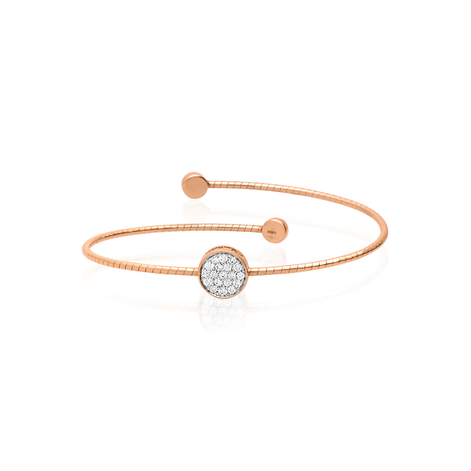 Bracciale Paillettes in oro con diamanti - CHANTECLER