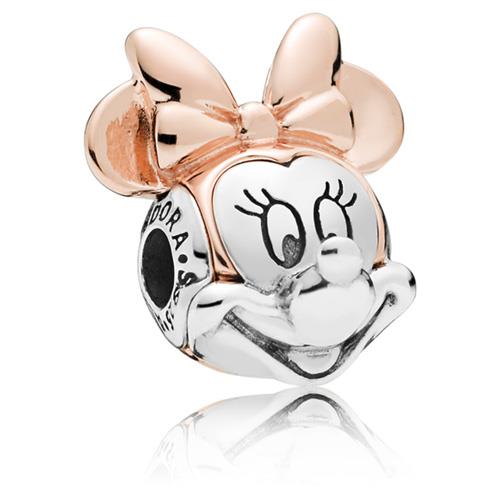 Charm Essence Disney Minnie in argento e smalto rosa - PANDORA