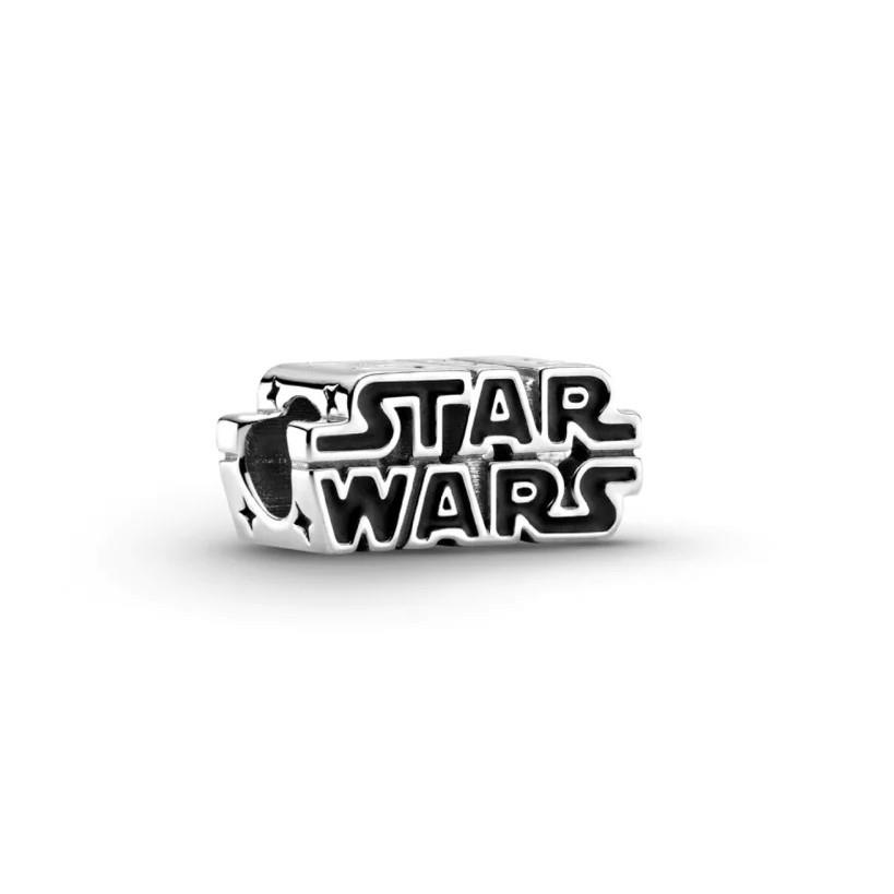 Star Wars charm in silver with black enamel - PANDORA