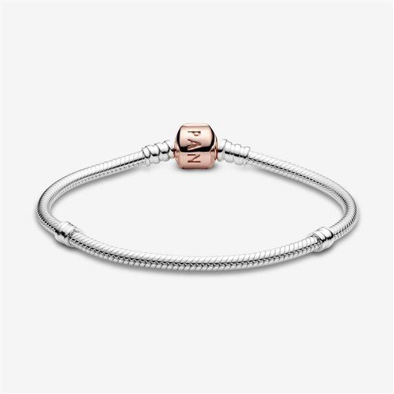 Bracciale rose clap in argento - PANDORA