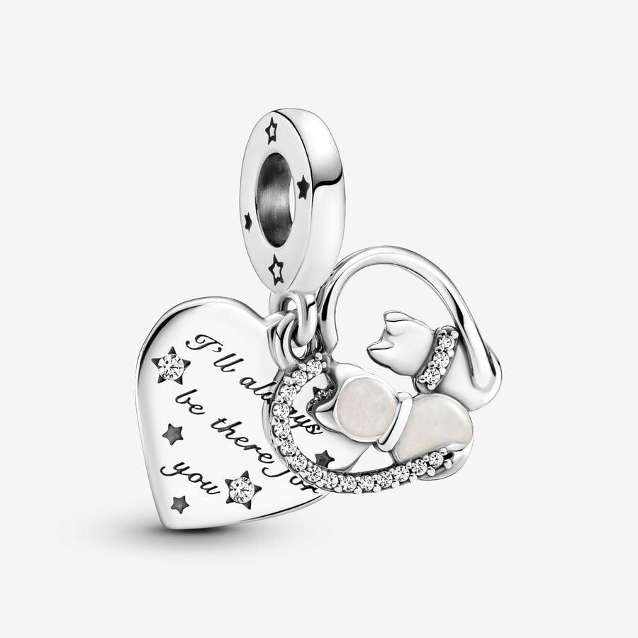 Charm pendente Moments in argento con zirconi - PANDORA