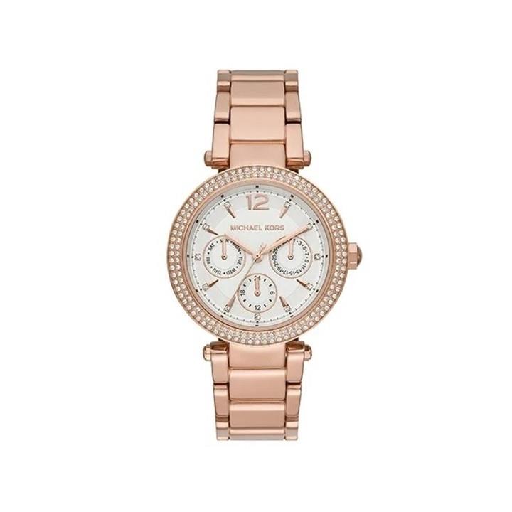 Reloj para mujer en acero inoxidable IP oro rosa, caja de 39 mm - MICHAEL KORS