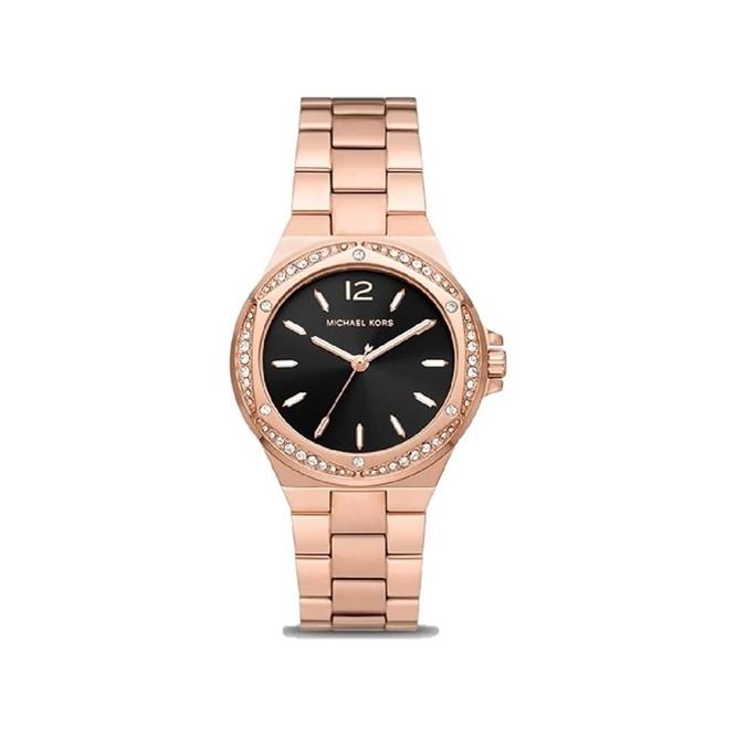 Women's watch in rose gold IP stainless steel, 37mm case - MICHAEL KORS