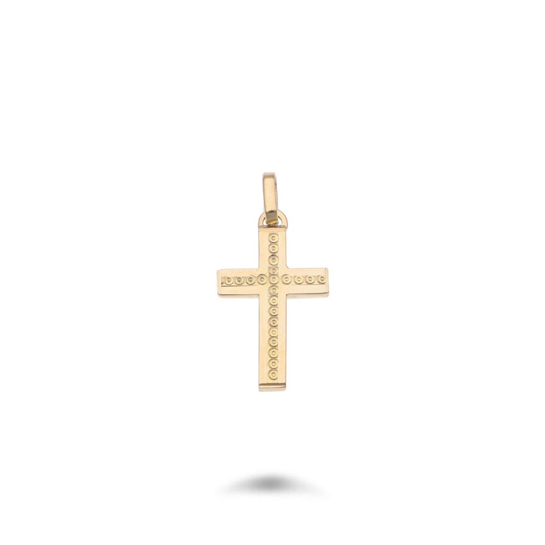Colgante cruz en oro amarillo - ORO&CO