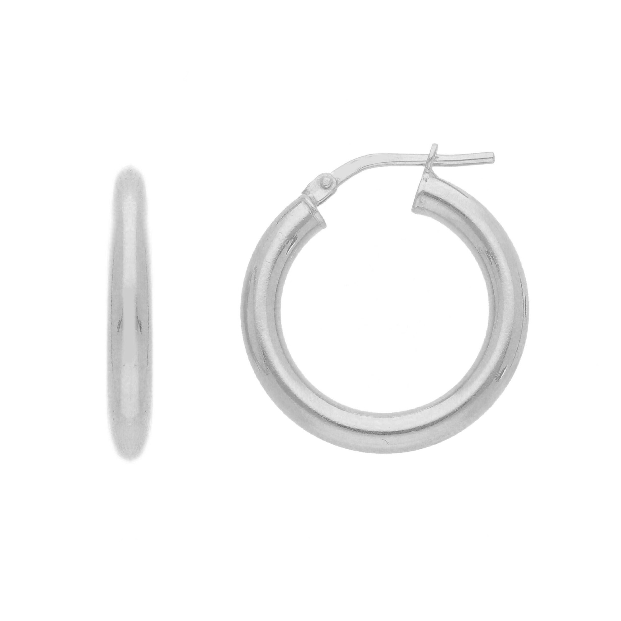Pendientes de aro en plata 925 di&aacute;metro 15 mm ORO&CO 925 - ORO&CO 925