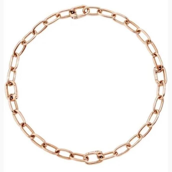 Bracciale moschettone in argento dorato oro rosa 9kt - DODO