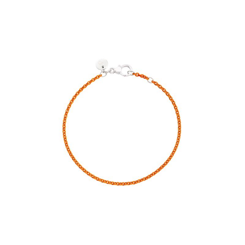 Orange lacquered silver bracelet - DODO