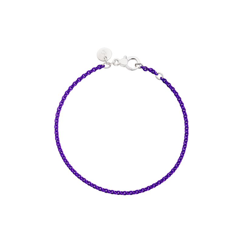 Bracciale in argento laccato viola - DODO