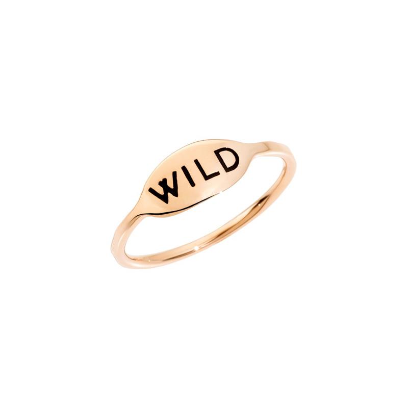 Anello ovale Wild in oro rosa 9kt - DODO