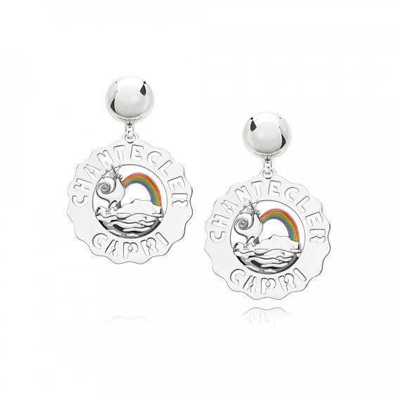 Small Logo earrings in silver - CHANTECLER