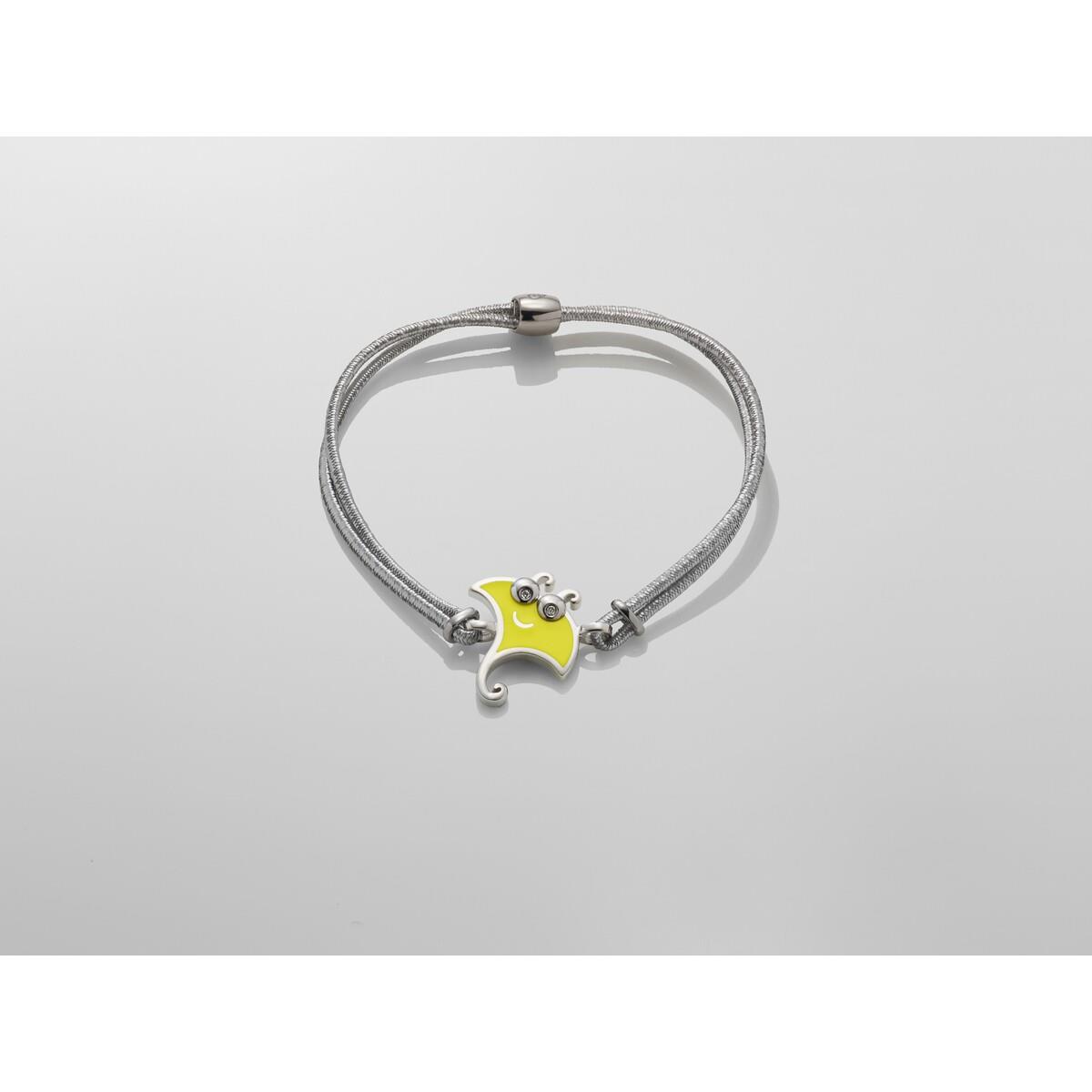 Small yellow enamel manta ray bracelet - CHANTECLER