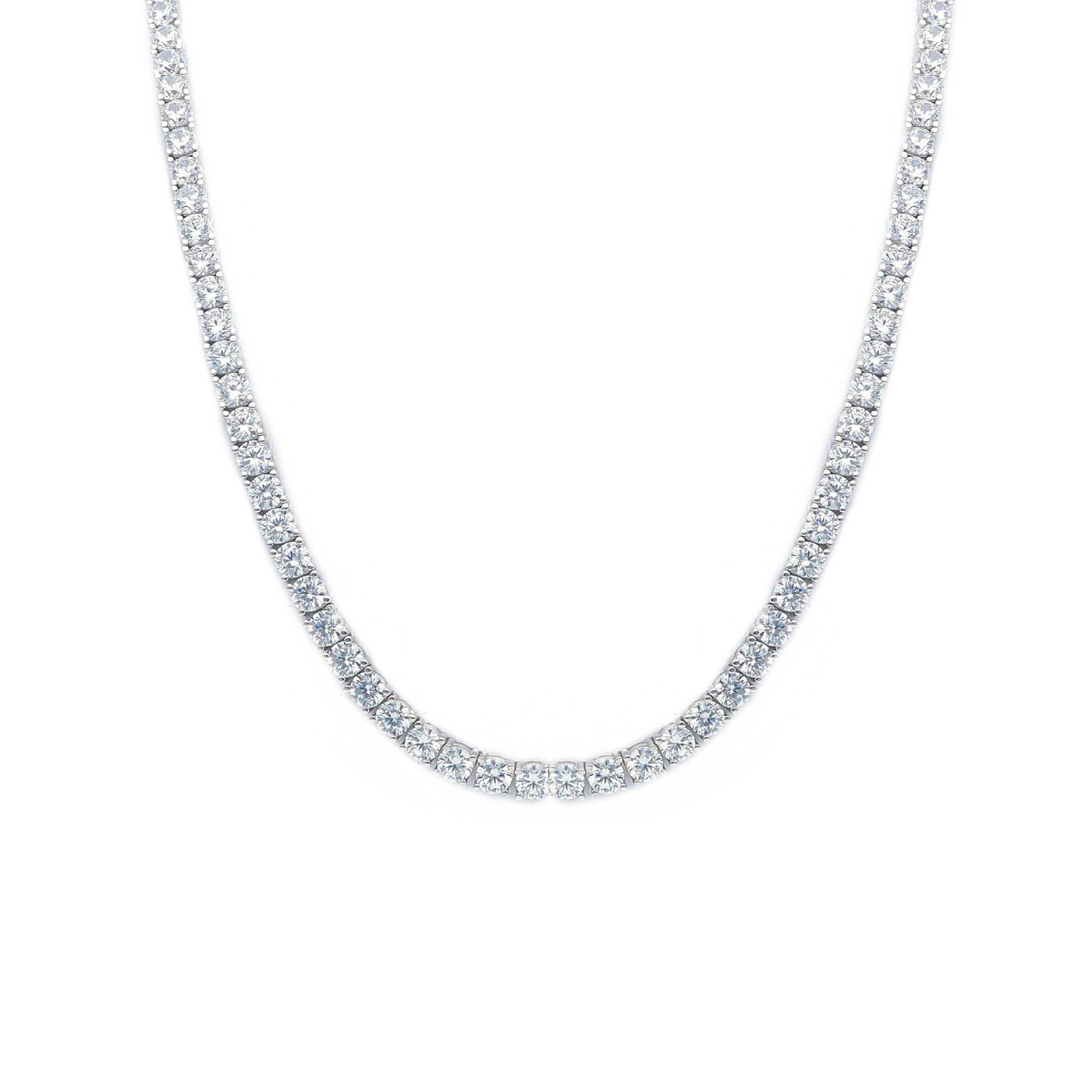 Collana tennis in argento con zirconi bianchi 40 cm ORO&CO 925 - ORO&CO 925