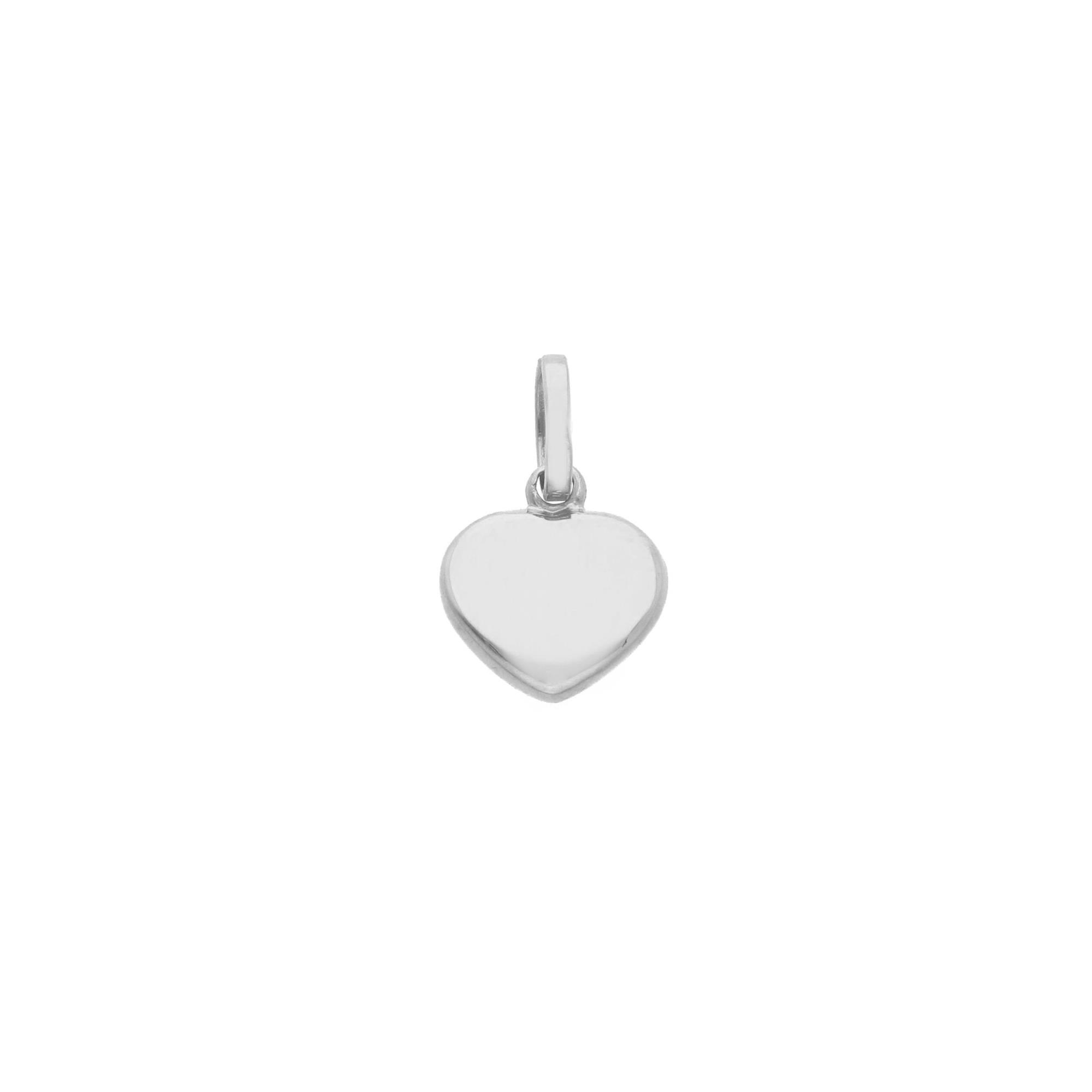 White gold pendant with heart - ORO&CO