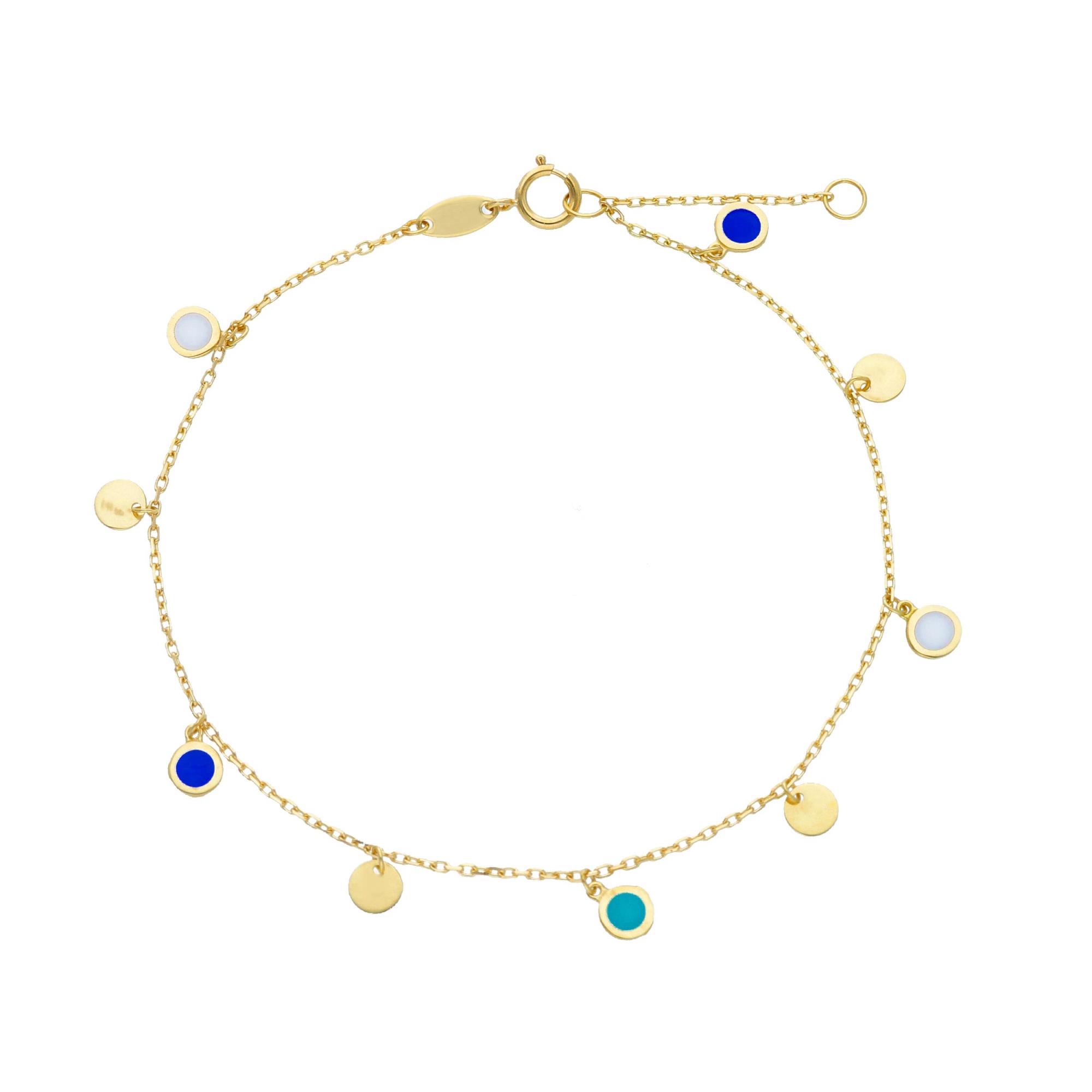 Bracciale in oro con sharm smalto - ORO&CO