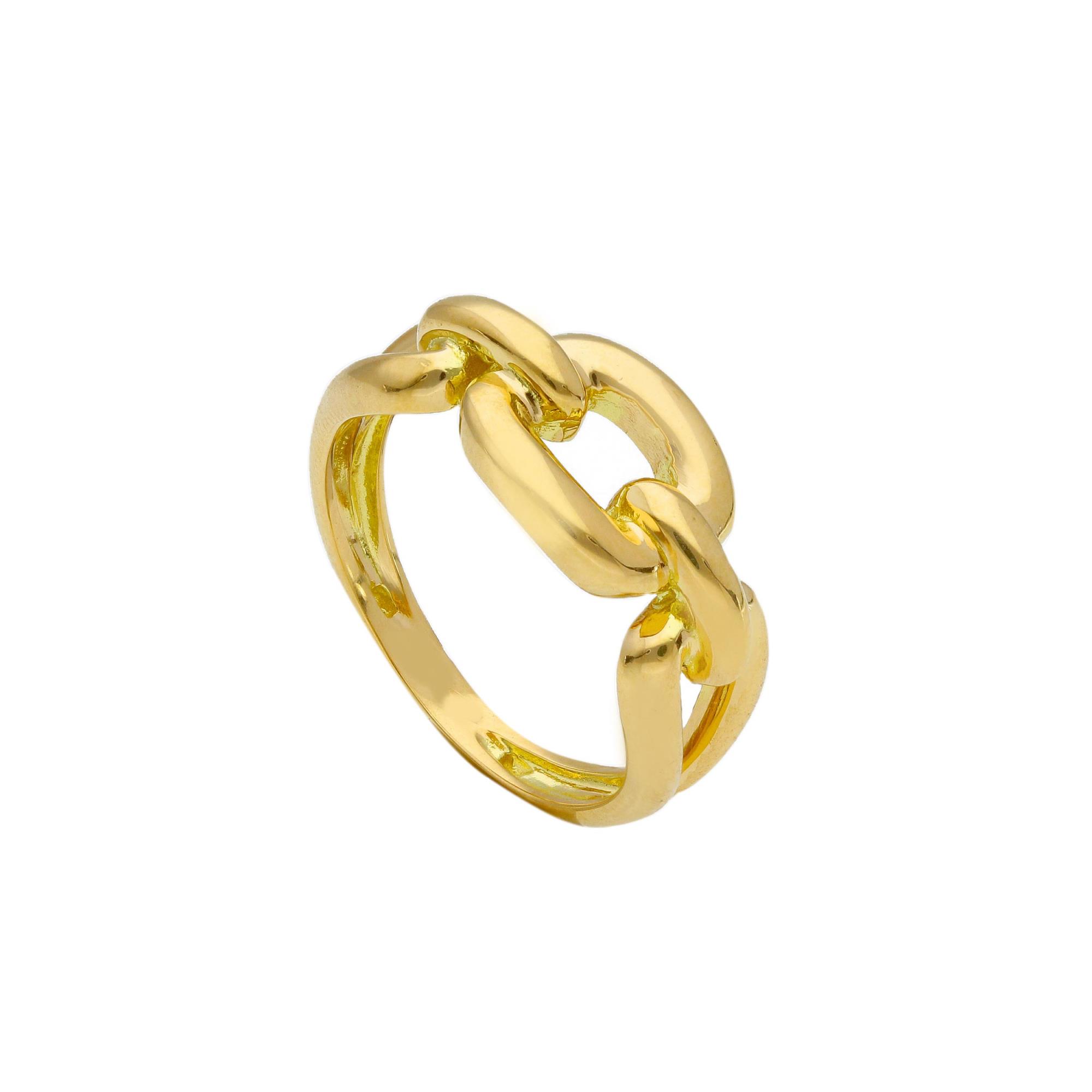 Anello catena in oro giallo - ORO&CO