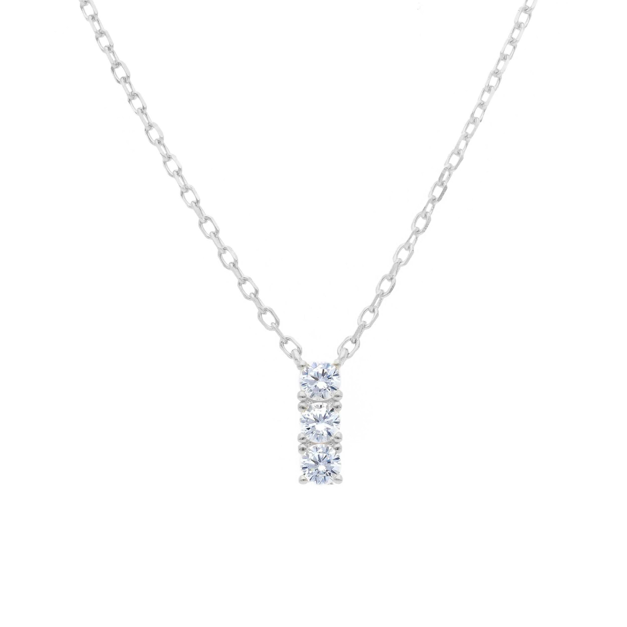 Collana trilogy in argento 925 con zirconi bianchi ORO&CO 925 - ORO&CO 925