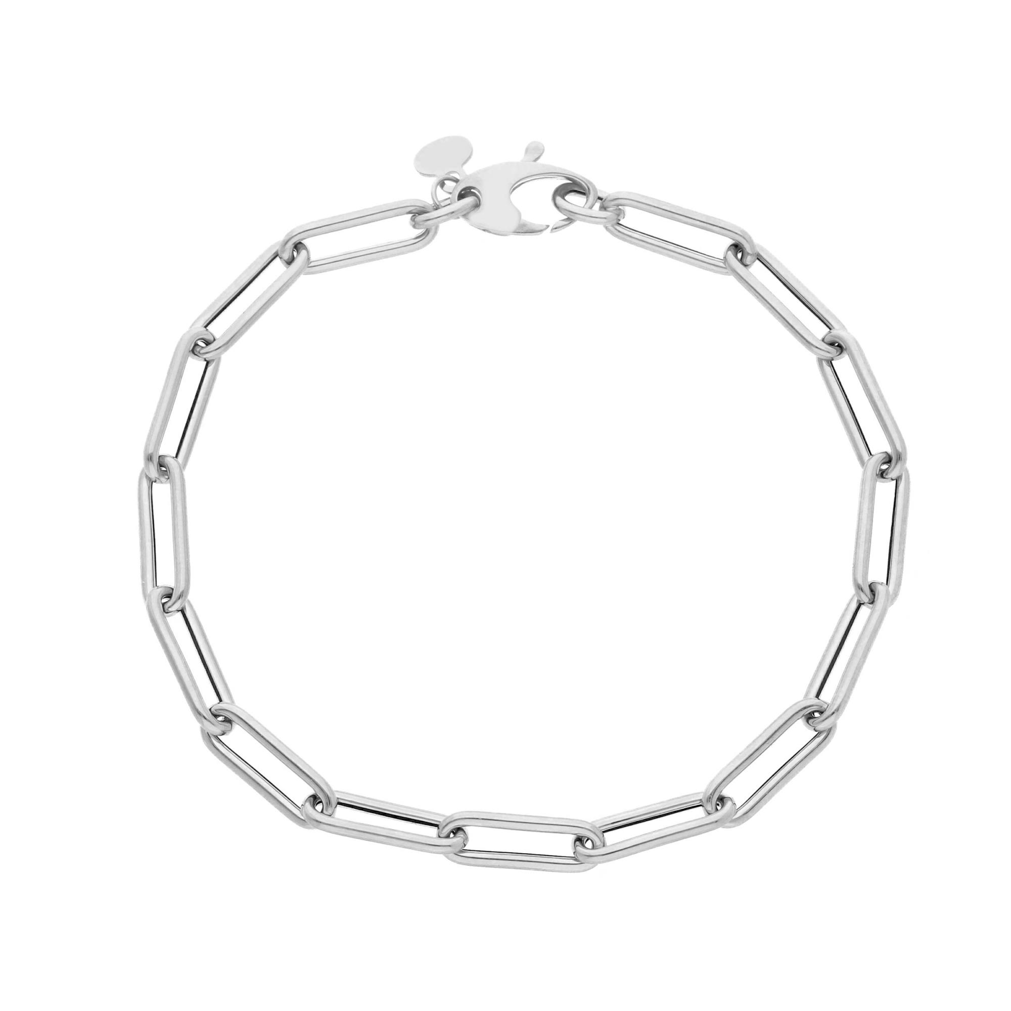 Bracciale a catena in oro bianco - LUXURY MILANO