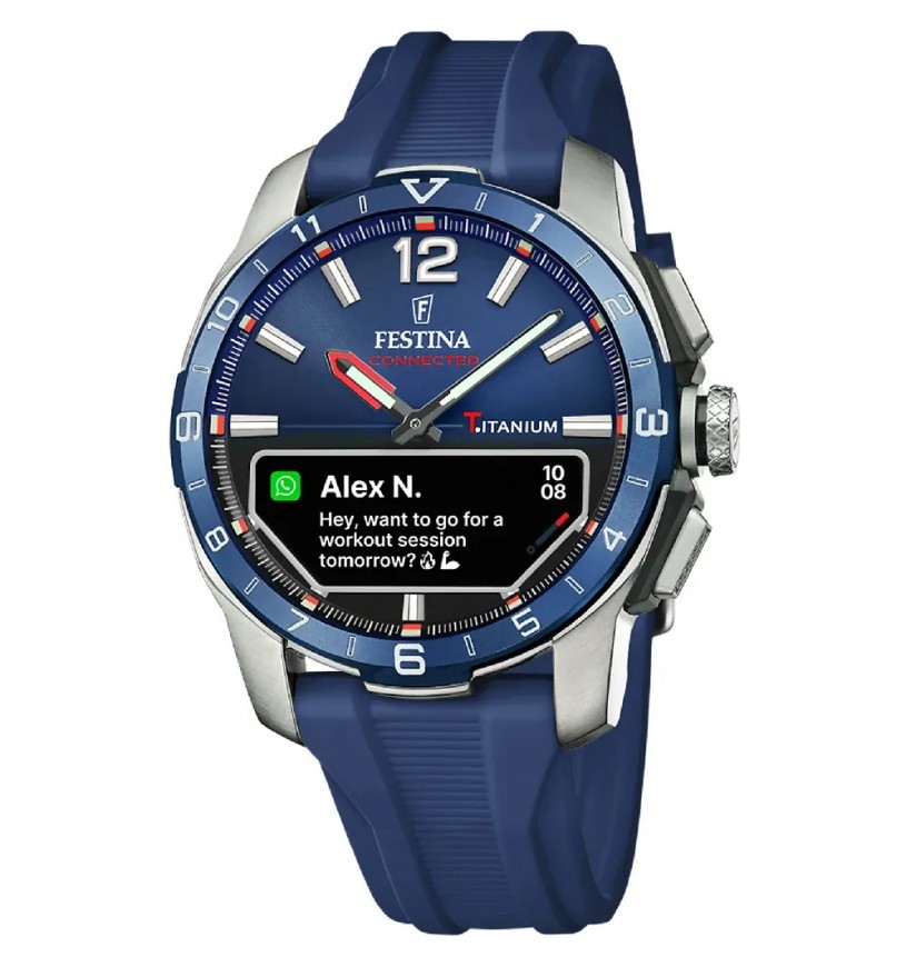 Festina smartwatch ibrido connected D titanium - FESTINA