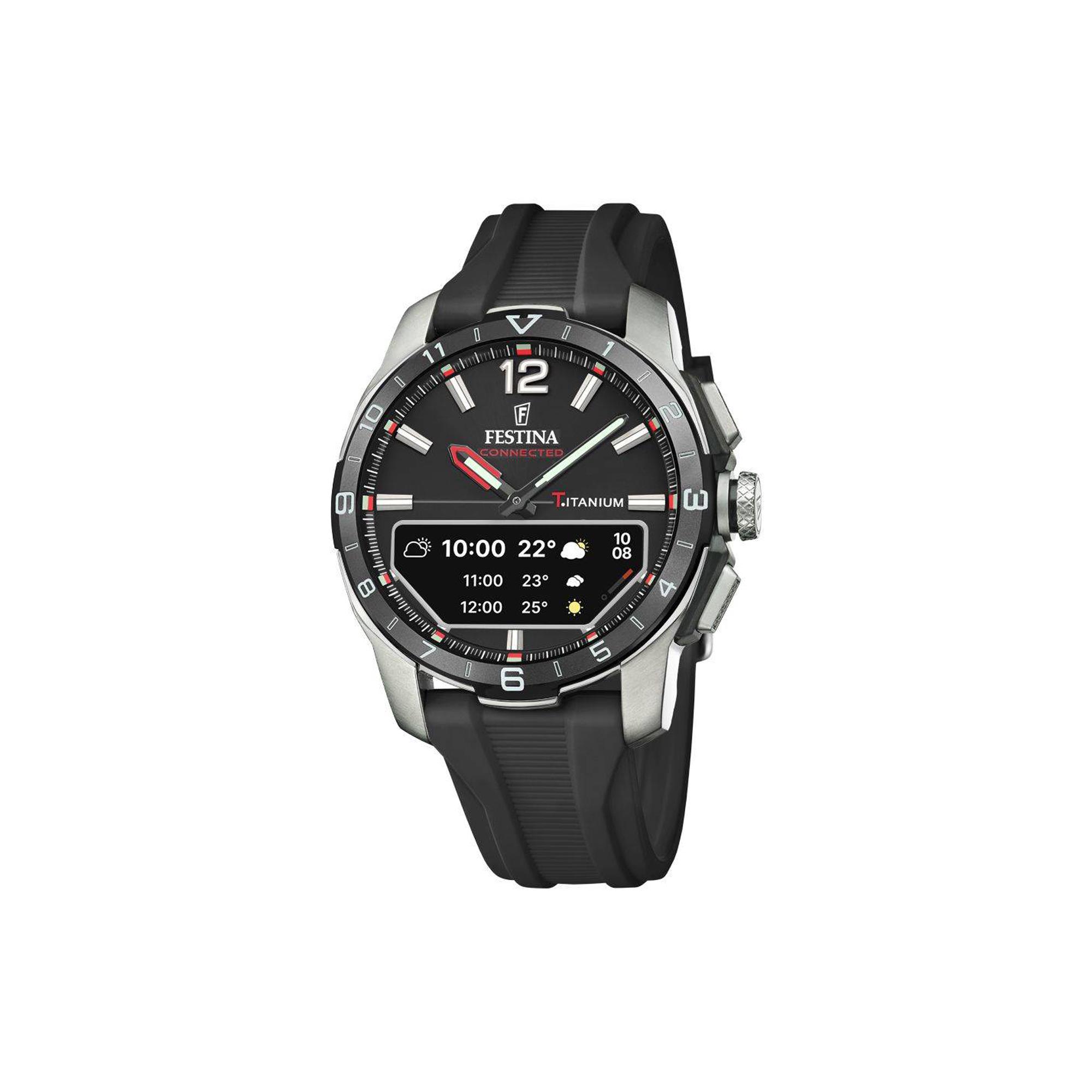 Hybrid smartwatch Connected D for men, 44 mm case - FESTINA