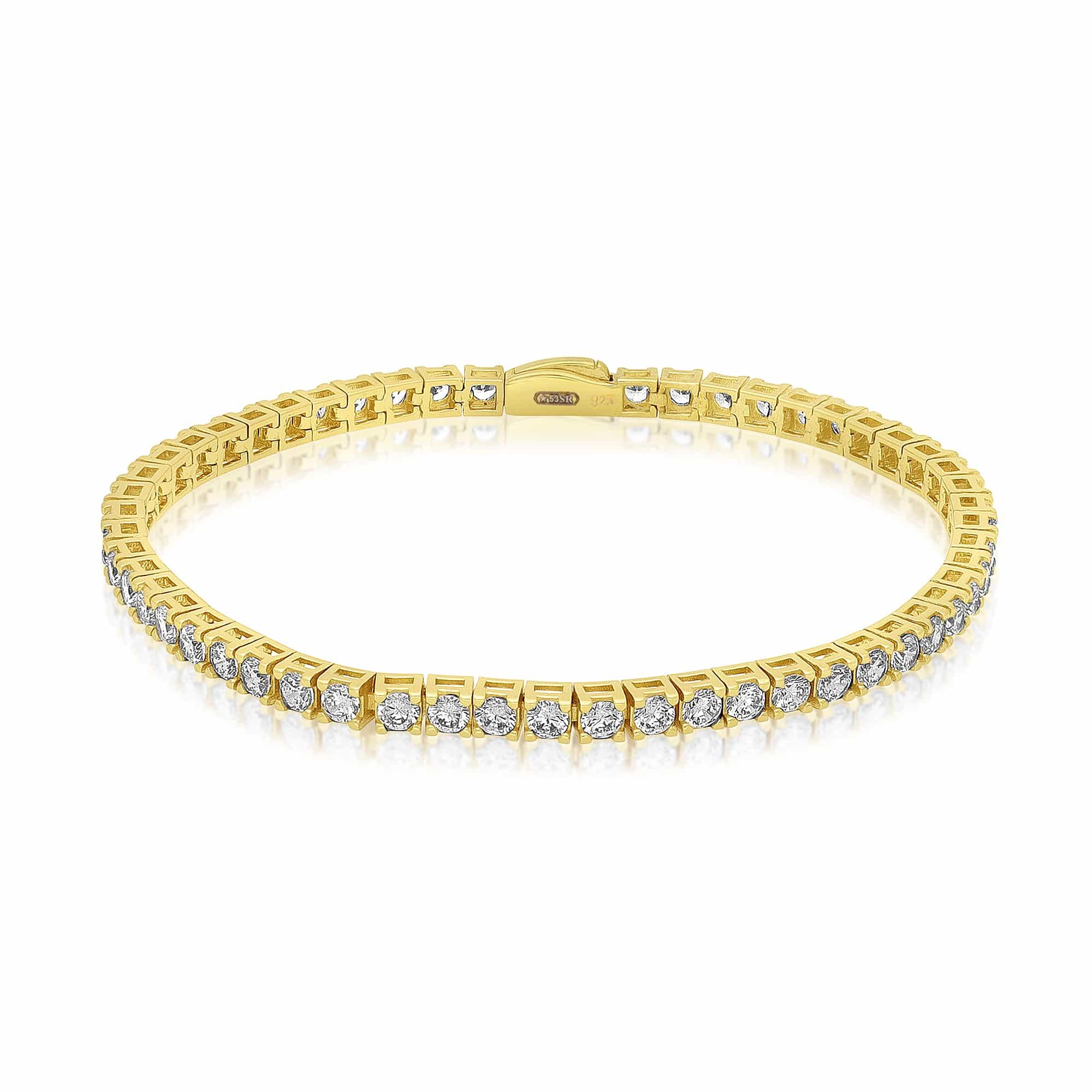 Silver tennis bracelet with cubic zirconia - LUXURY MILANO