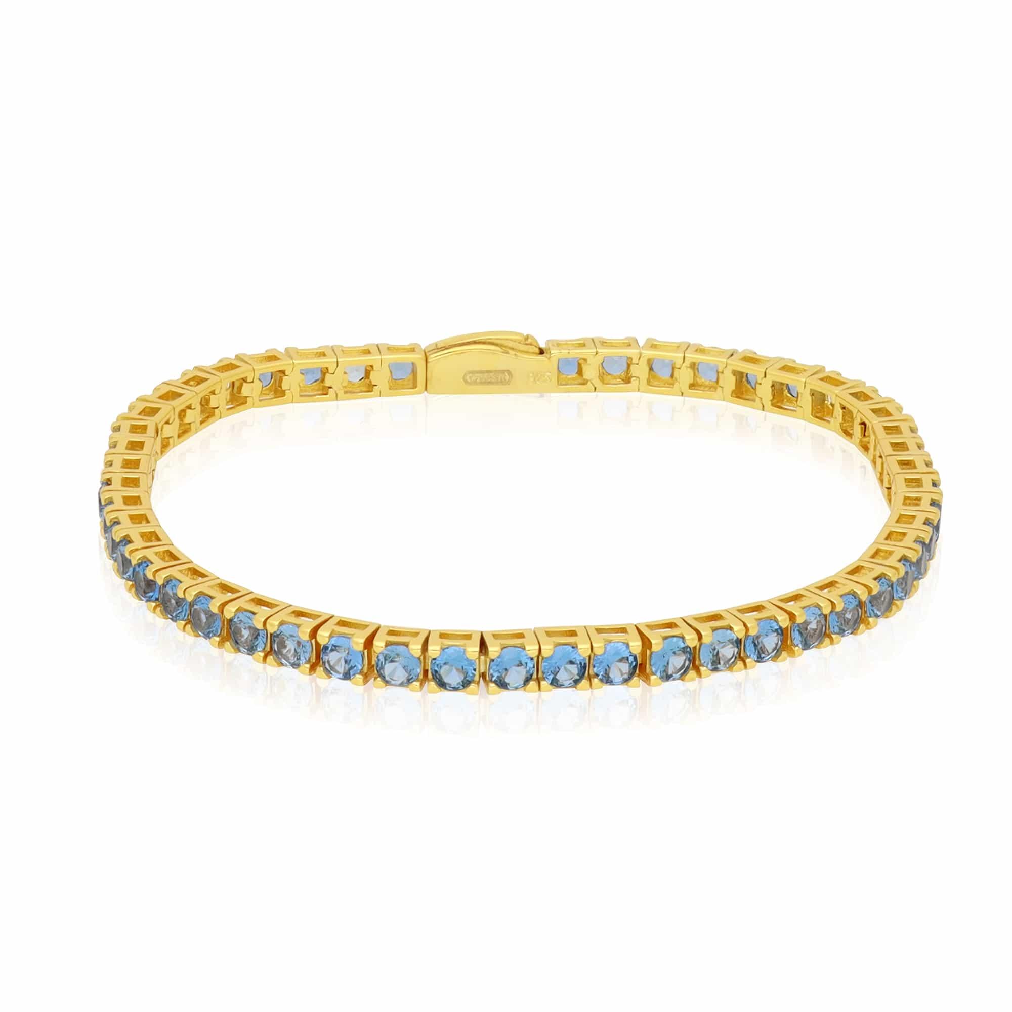 Bracciale tennis in argento con zirconi - LUXURY MILANO
