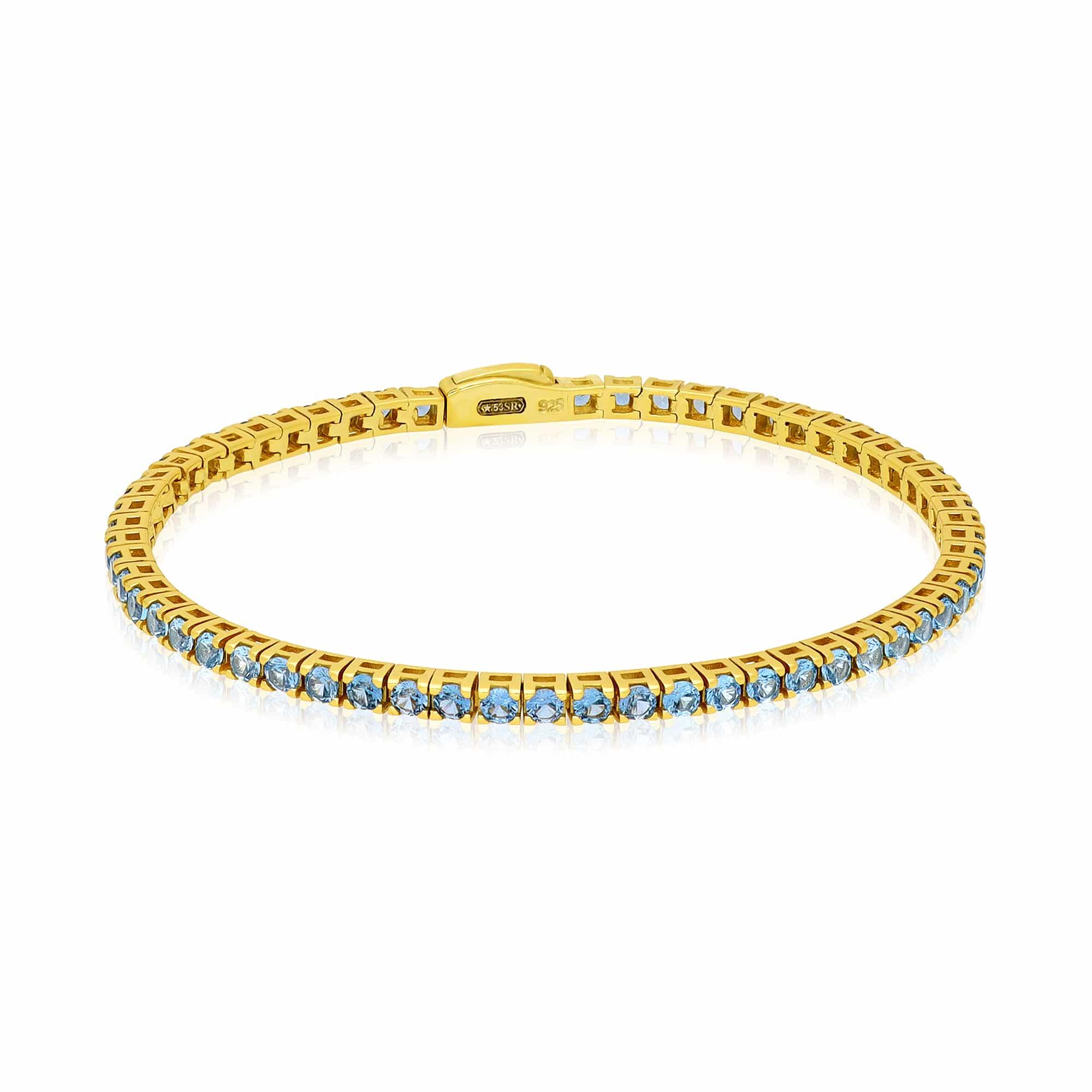 Silver tennis bracelet with cubic zirconia - LUXURY MILANO