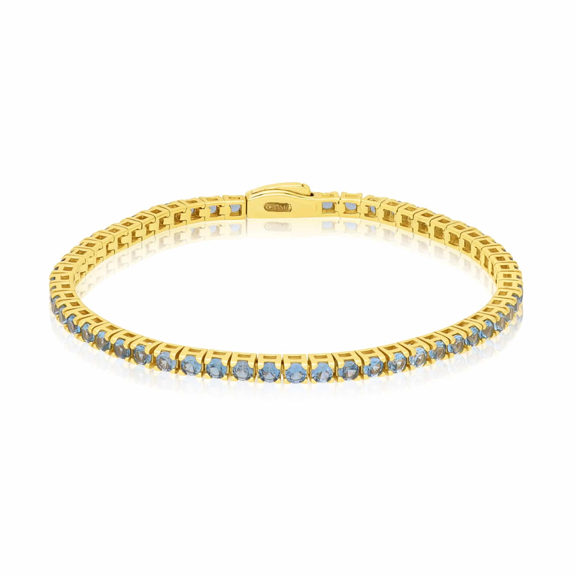 Bracciale tennis in argento con zirconi - LUXURY MILANO
