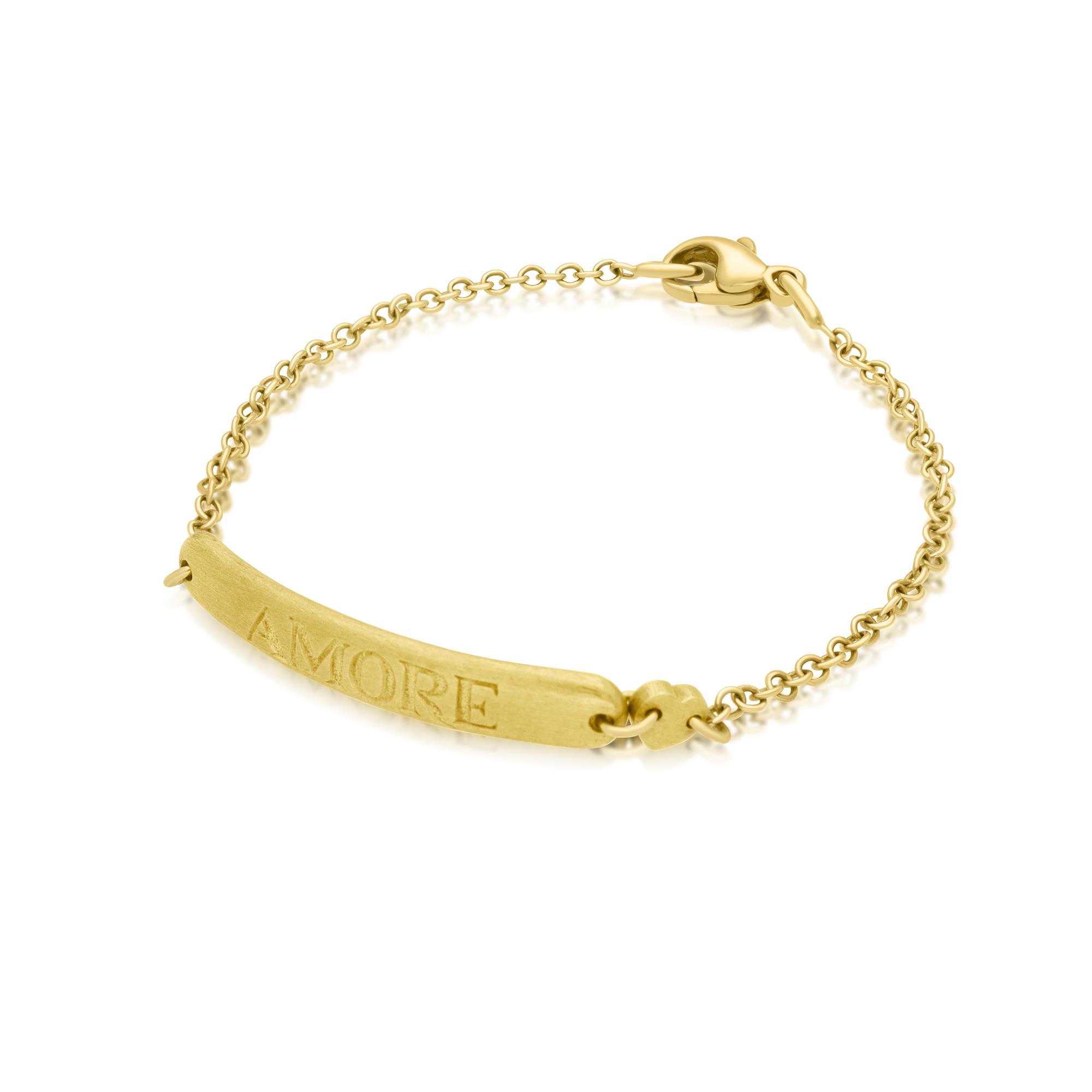 Amore bracelet with nameplate - PASQUALE BRUNI