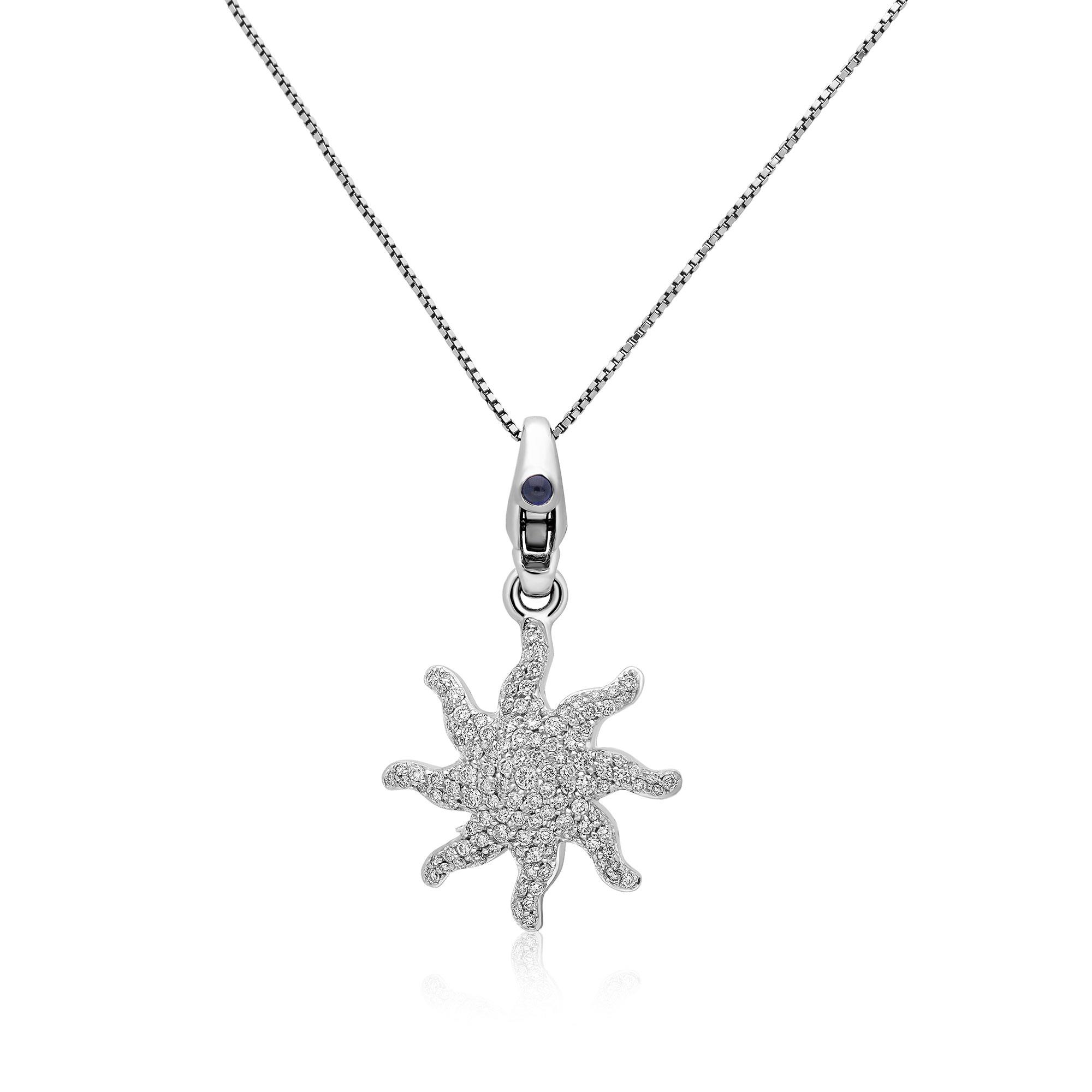 Pasquale Bruni sun charm pendant with diamonds - PASQUALE BRUNI