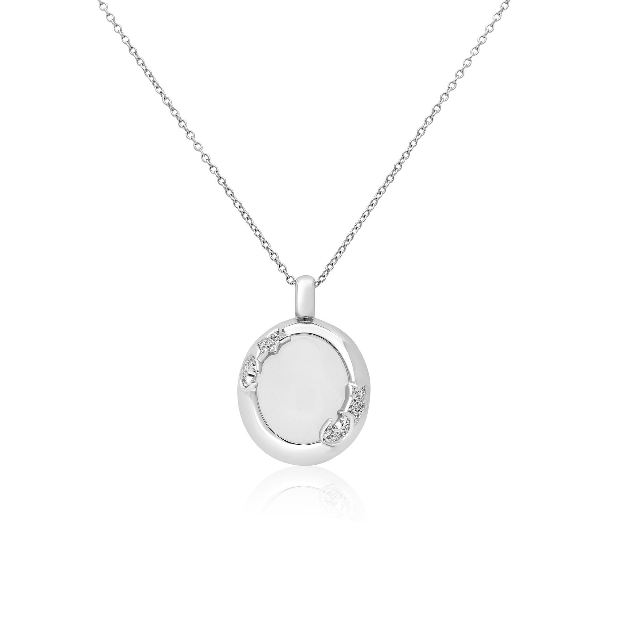 Aleluiá necklace in white gold with diamonds - PASQUALE BRUNI