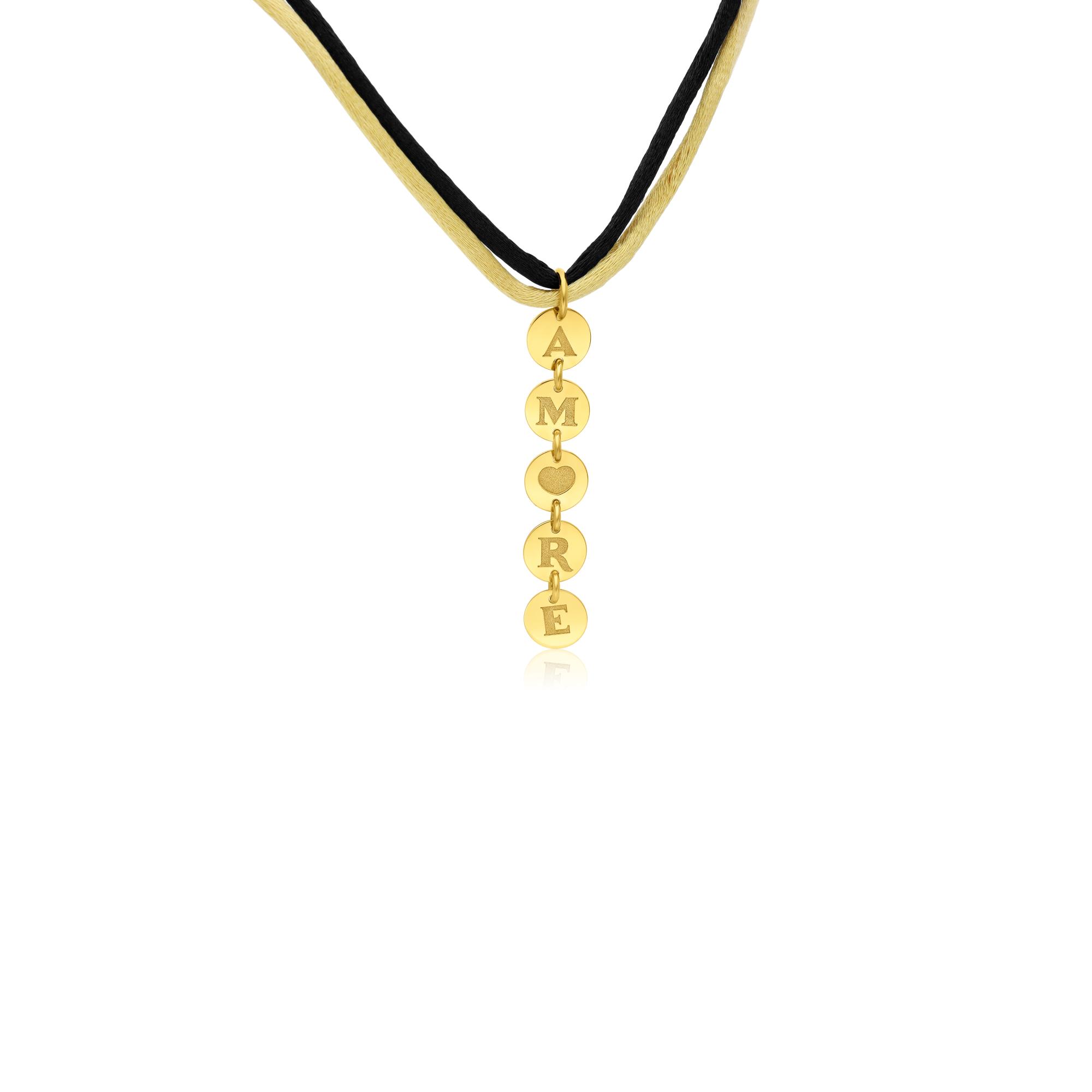 Amore pendant in yellow gold - PASQUALE BRUNI