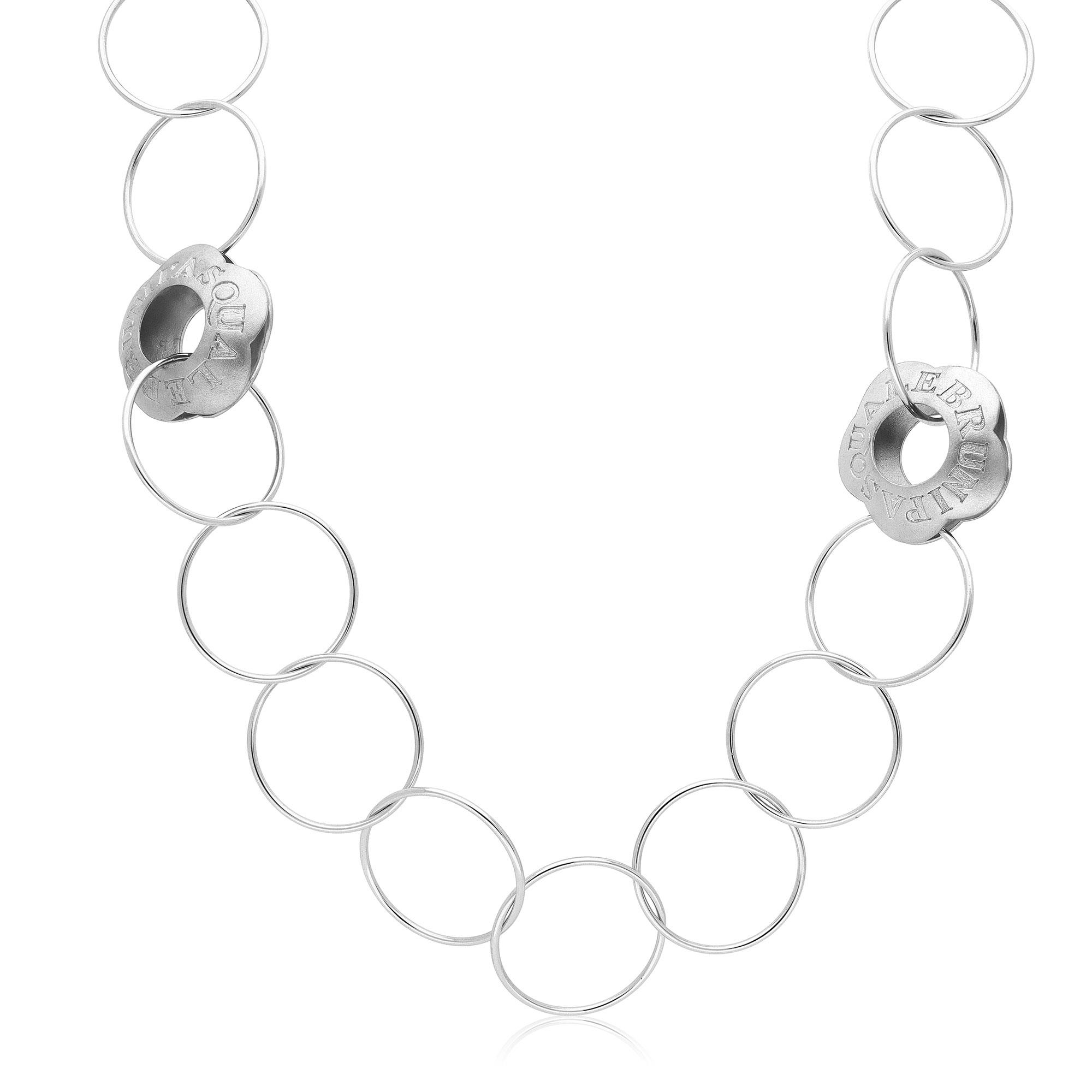 Pasquale Bruni necklace in white gold with circles - PASQUALE BRUNI