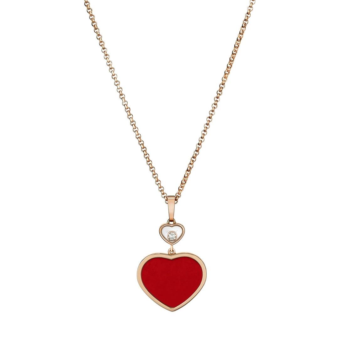 Collana Happy Hearts cuore rosso - CHOPARD