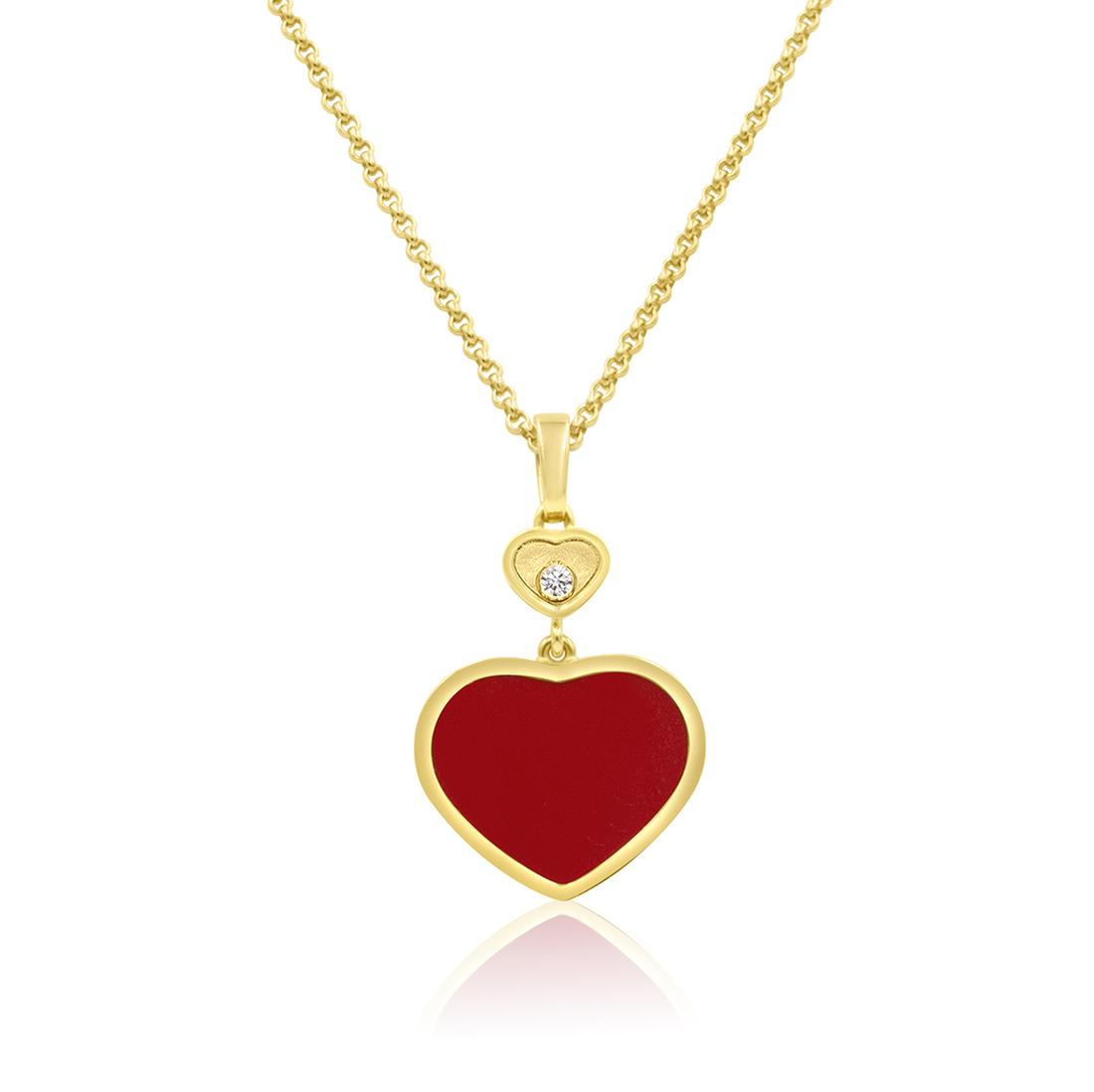 Collar corazón rojo Happy Hearts - CHOPARD