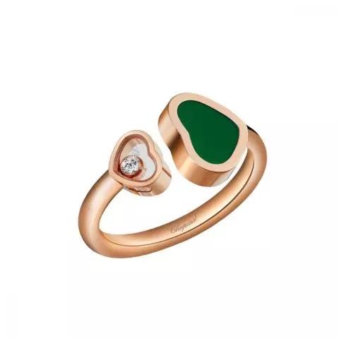 Chopard Happy Hearts anillo corazón verde - CHOPARD