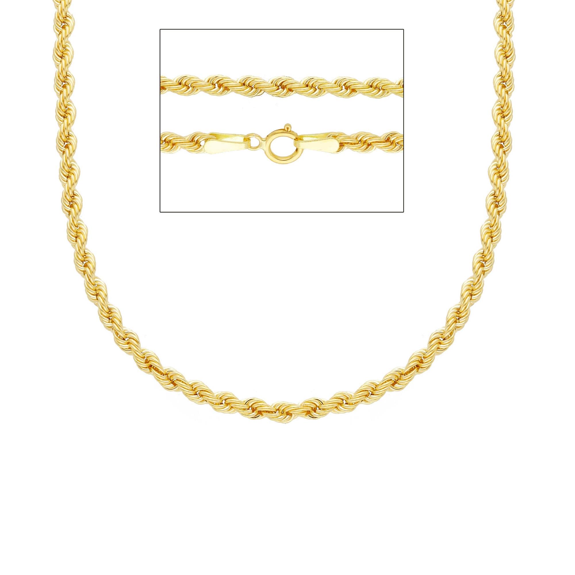 Collana maglia a corda in oro giallo - LUXURY MILANO