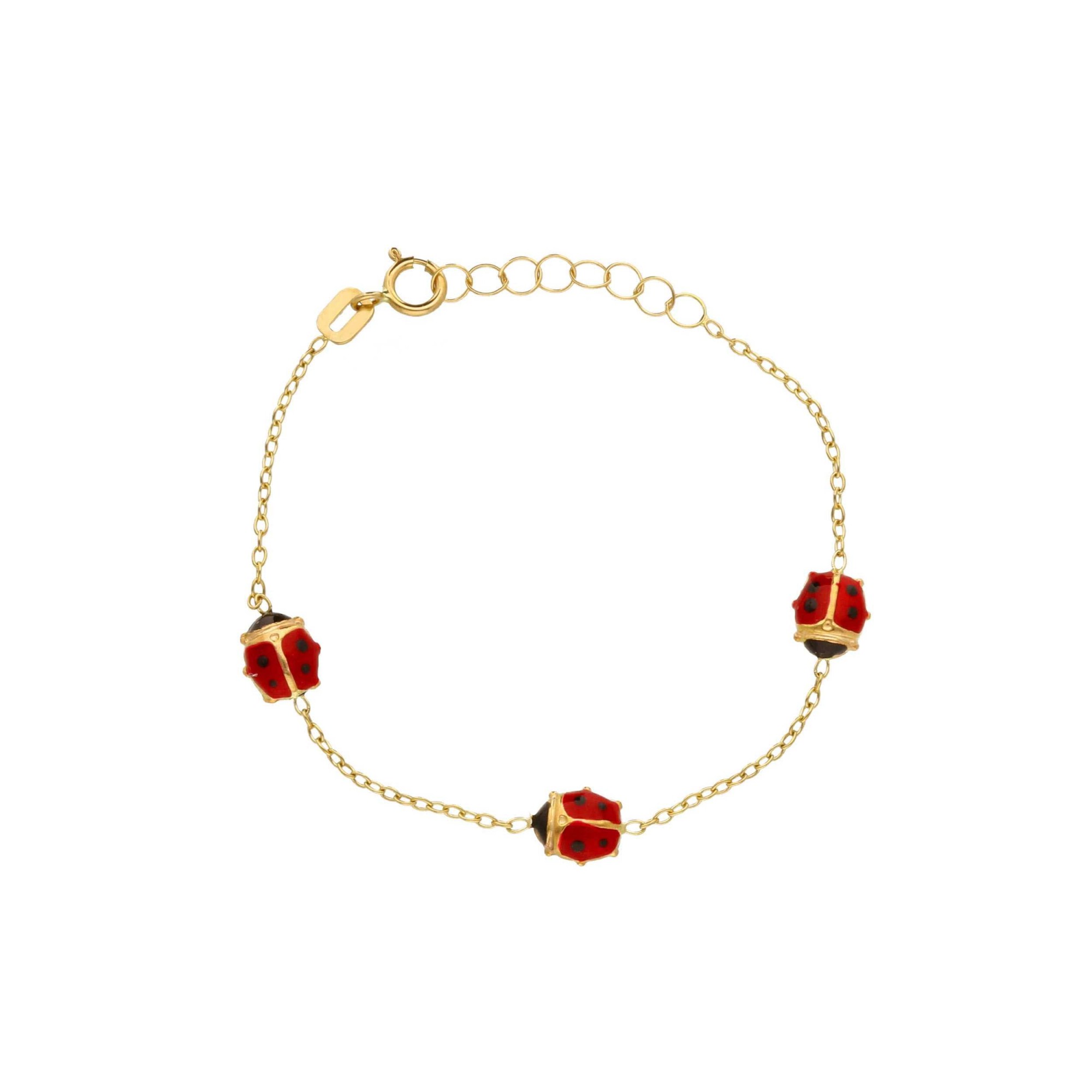 Bracciale bimbo in oro giallo e smalto 18 kt - ORO&CO