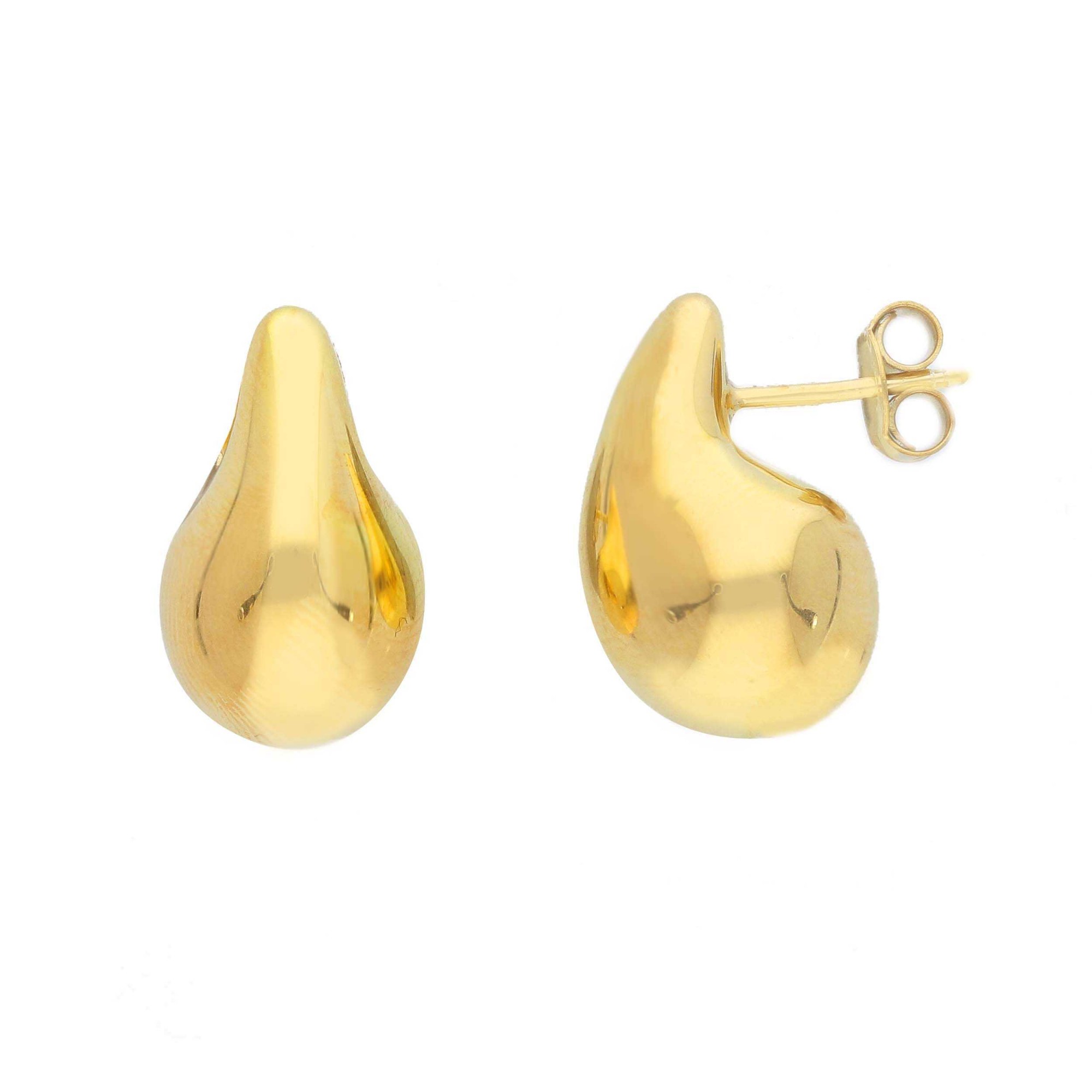 Pendientes de plata dorada en forma de gota 1,9 cm ORO&CO 925 - ORO&CO 925