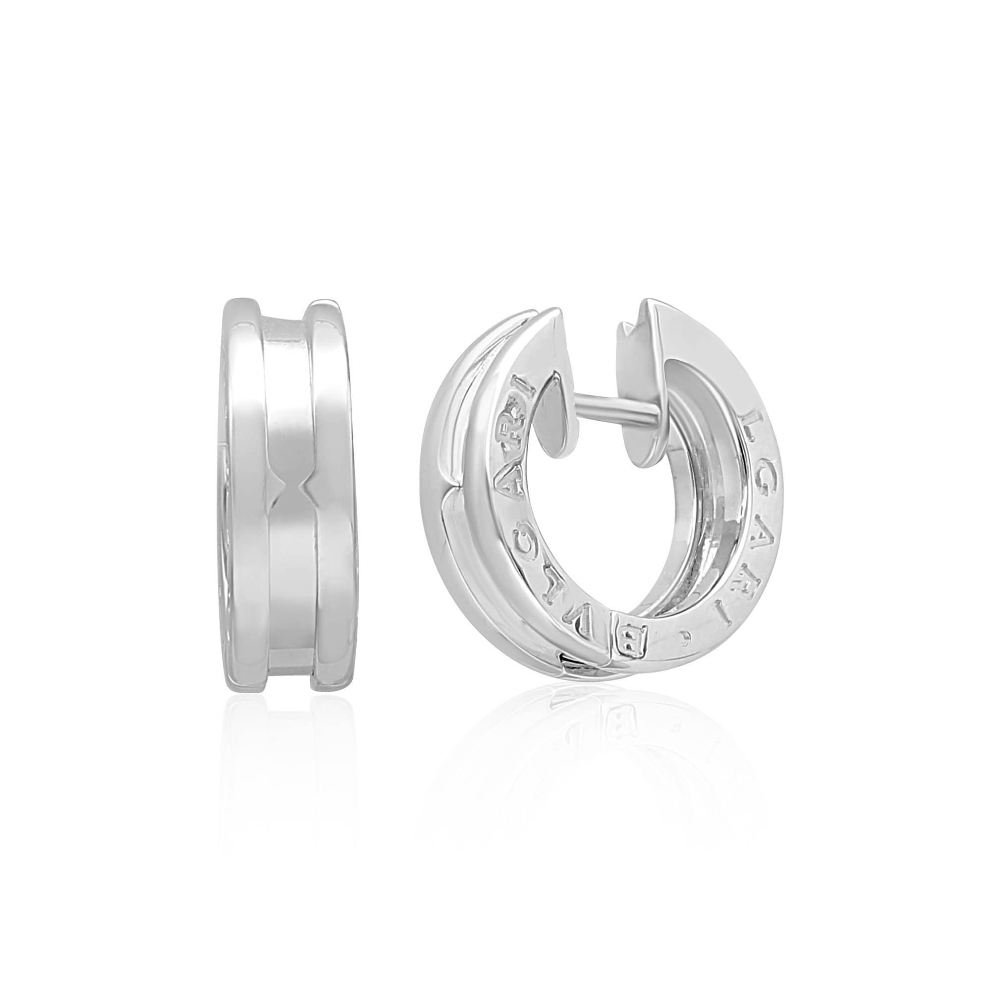 B.Zero1 earrings in white gold - BULGARI