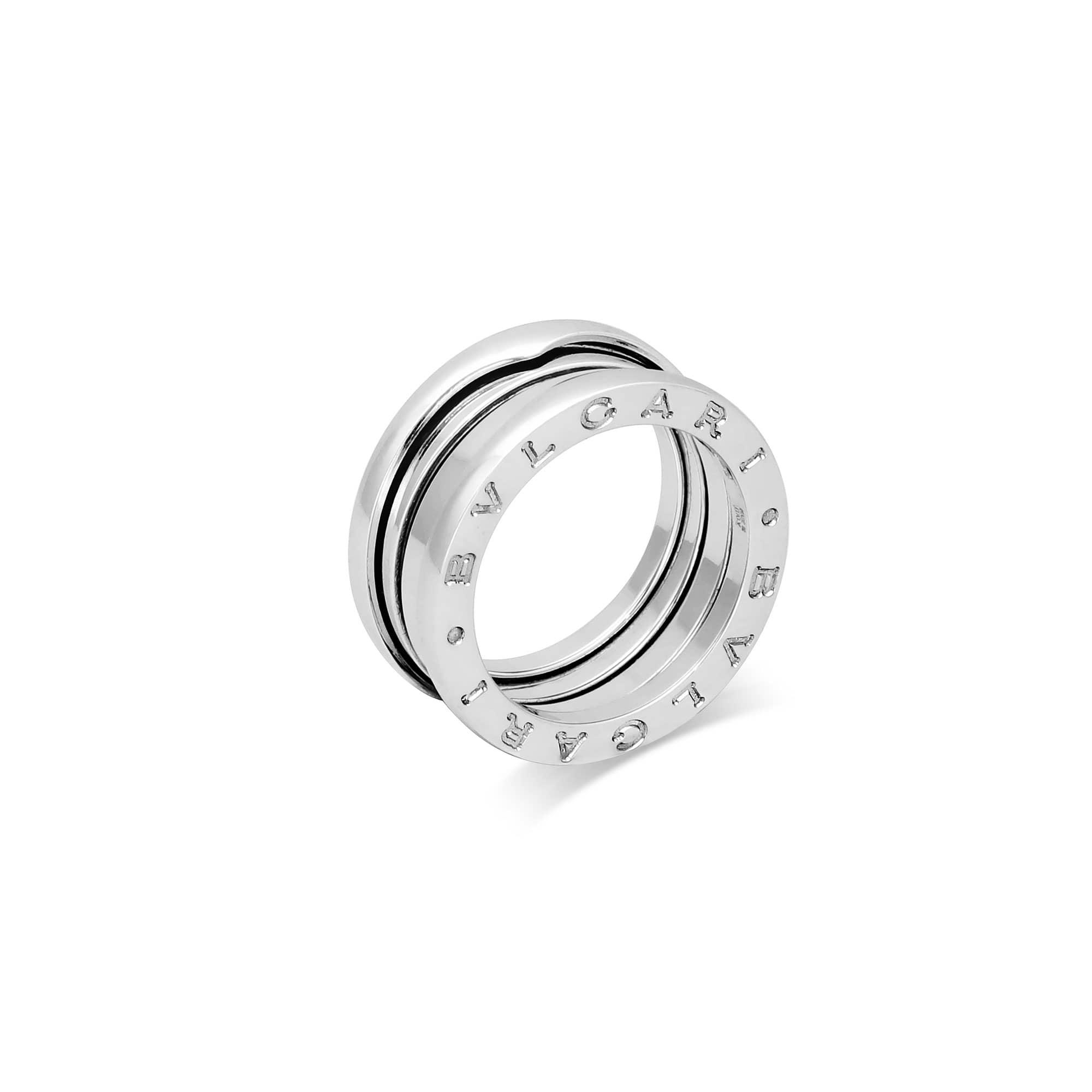 Anello B.Zero1 in oro bianco due fasce - BULGARI