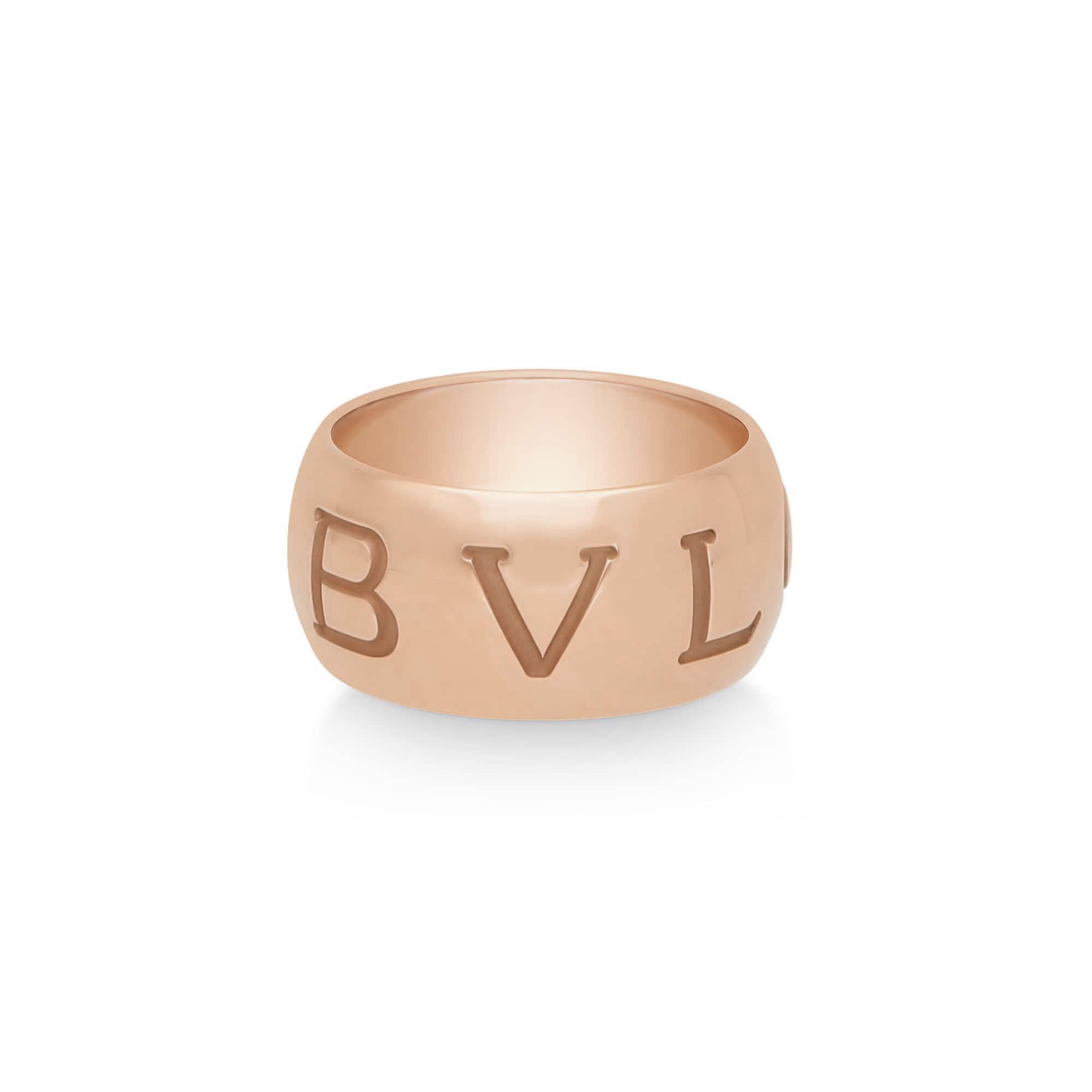 Bulgari Monologue ring, pink band - BULGARI