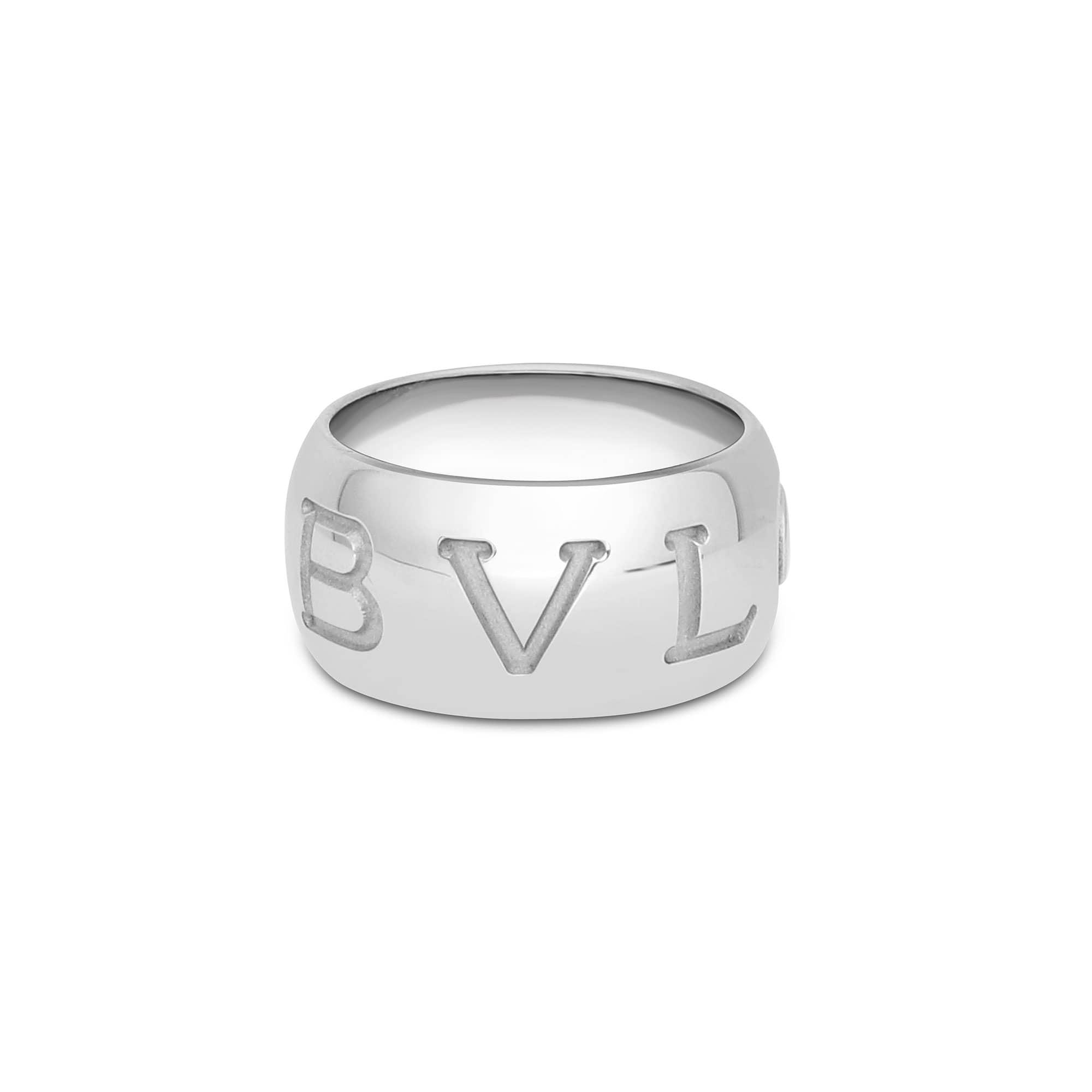 Bulgari Monologue ring, white band - BULGARI