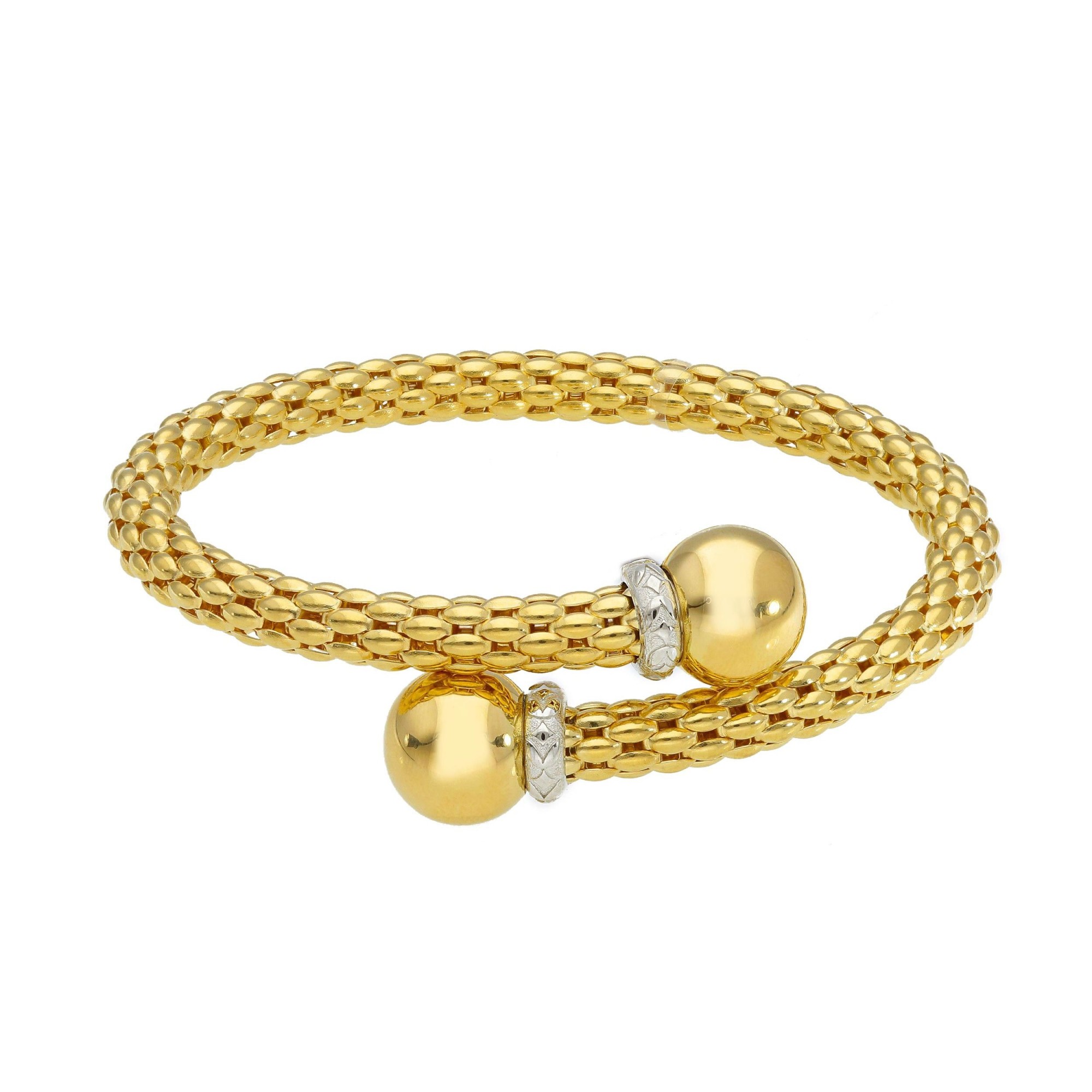 Bracciale in oro giallo e bianco 18 kt - ORO&CO
