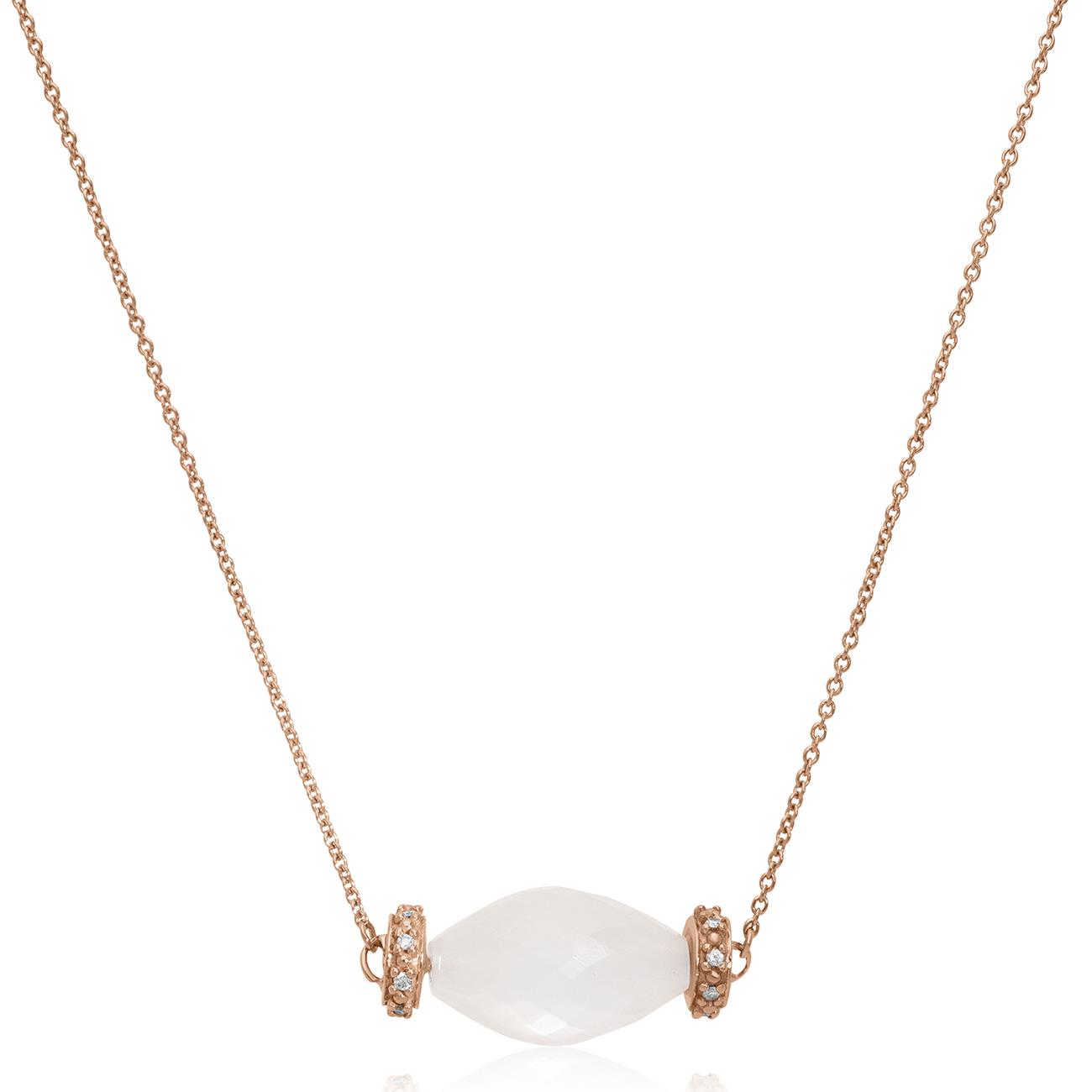 Collana Gemma con moonstone e diamanti - ALFIERI & ST. JOHN