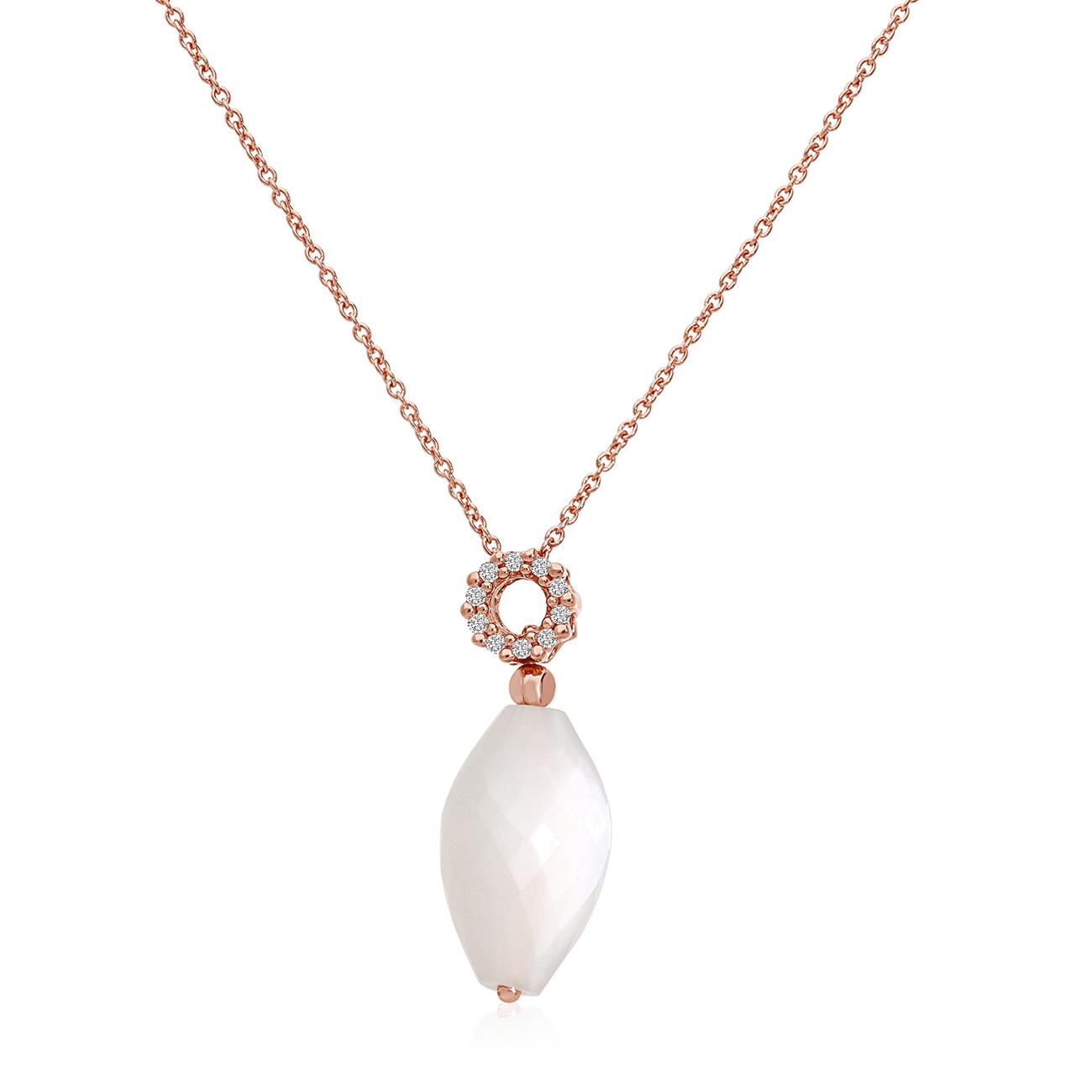 Collana Gemma con moonstone e diamanti - ALFIERI & ST. JOHN