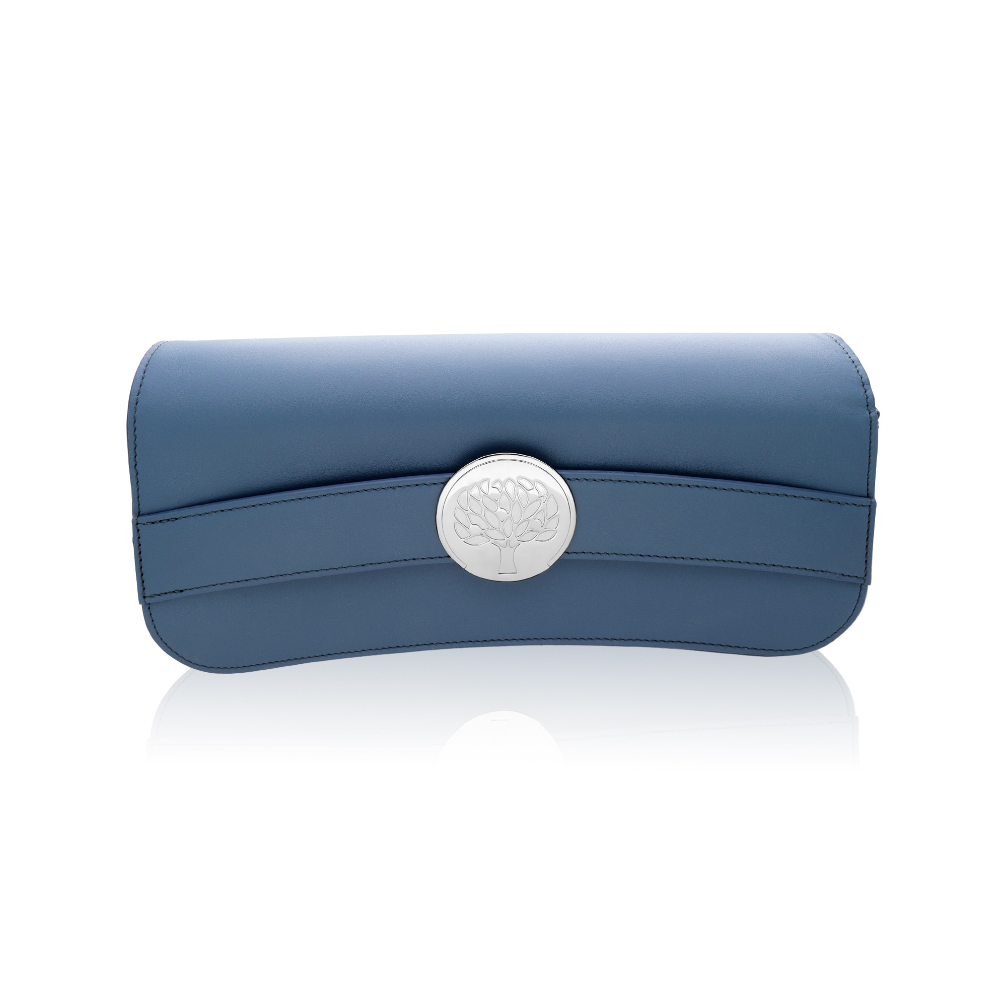 Bolso de Alfieri & St. John en piel aut&eacute;ntica color azul claro. - ALFIERI & ST. JOHN