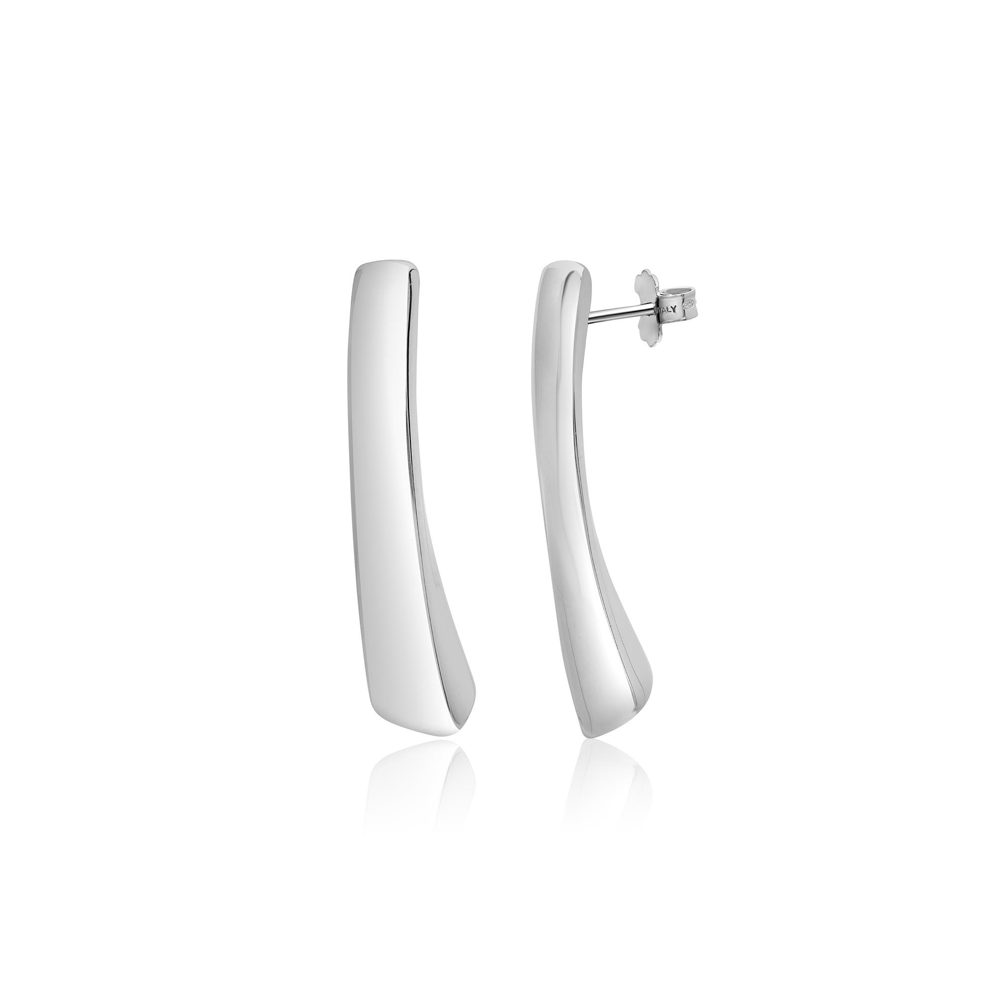 Pendientes de barra de plata - LUXURY MILANO