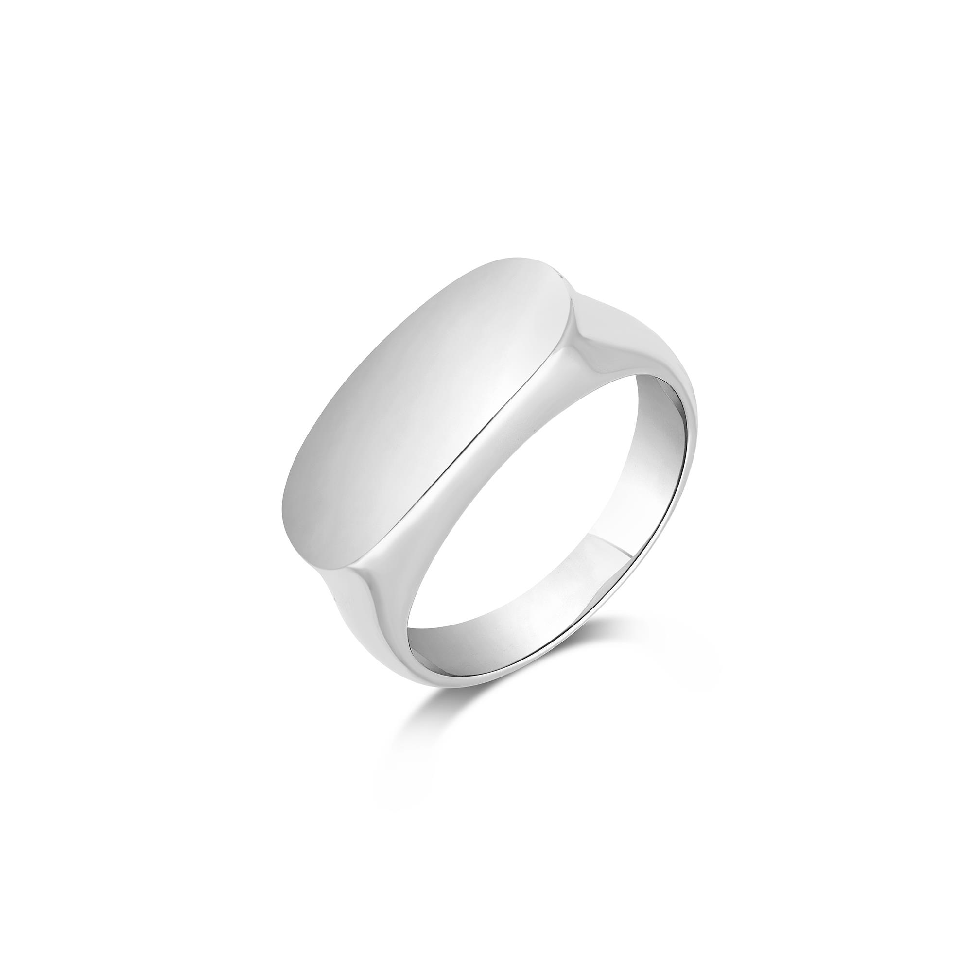 Anello chevalier in argento - LUXURY MILANO